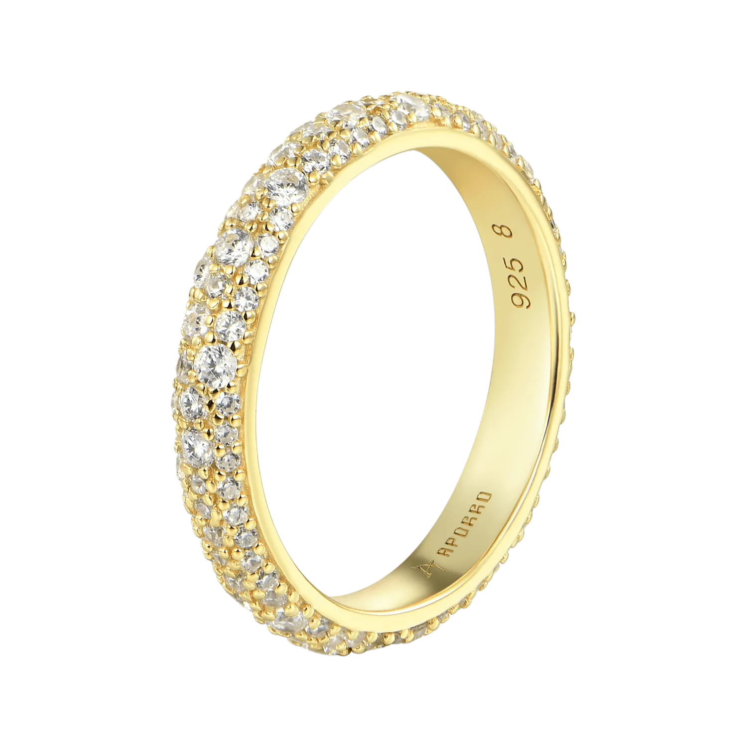 Round Pave Band Ring