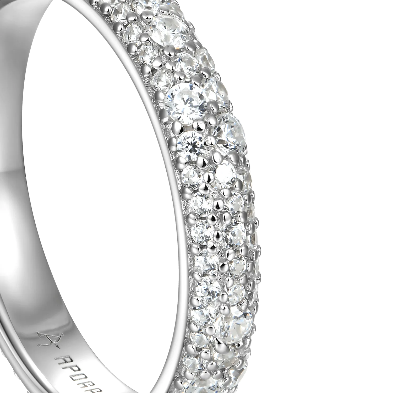 Round Pave Band Ring