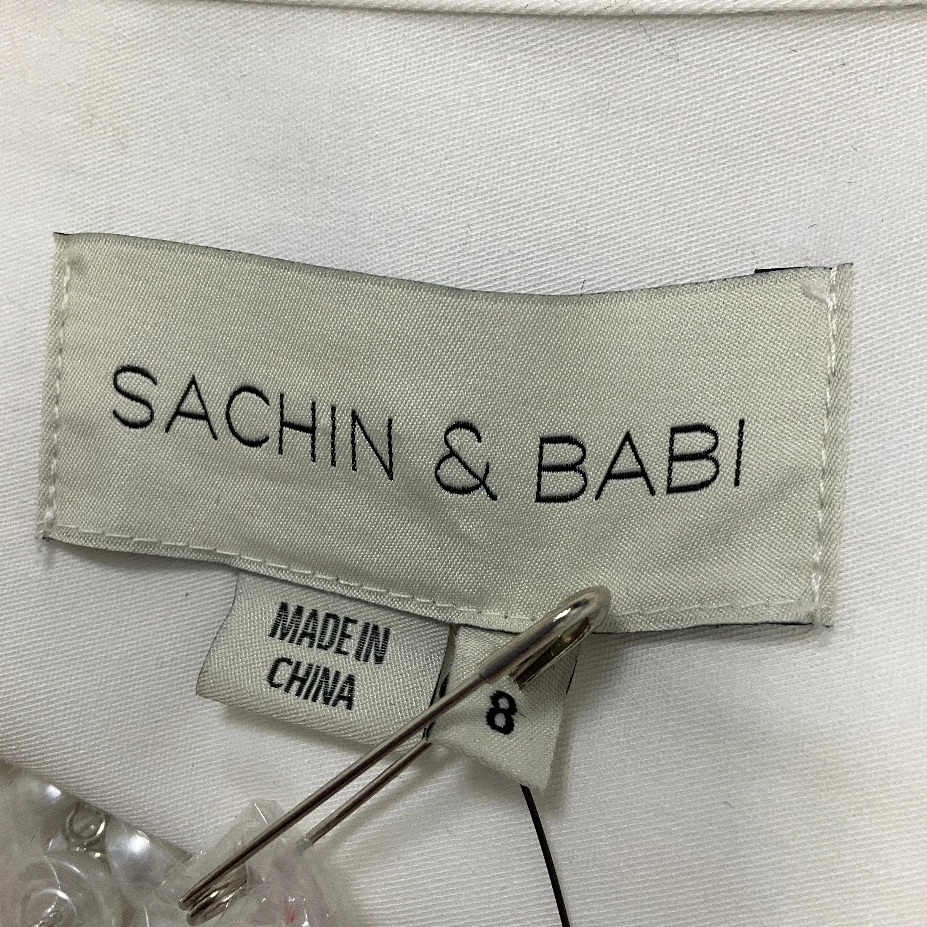 Sachin & Babi White / Pink Lemonade Bouquet Florence Gown