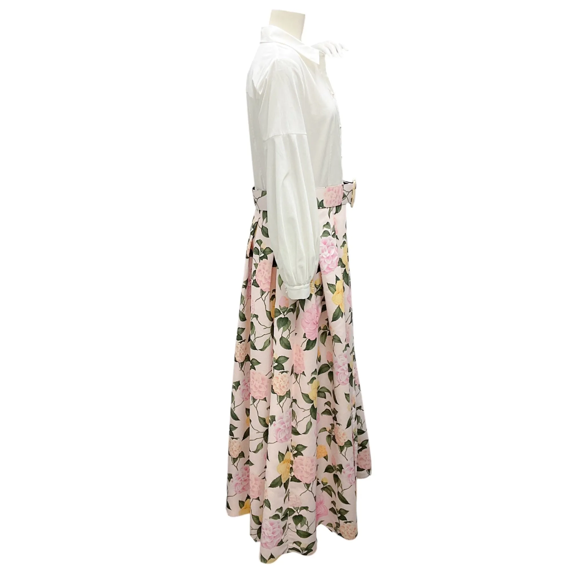 Sachin & Babi White / Pink Lemonade Bouquet Florence Gown