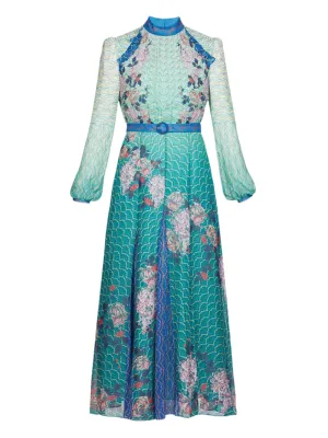 Saloni Jacqui-B Dress in Gradient Cloud