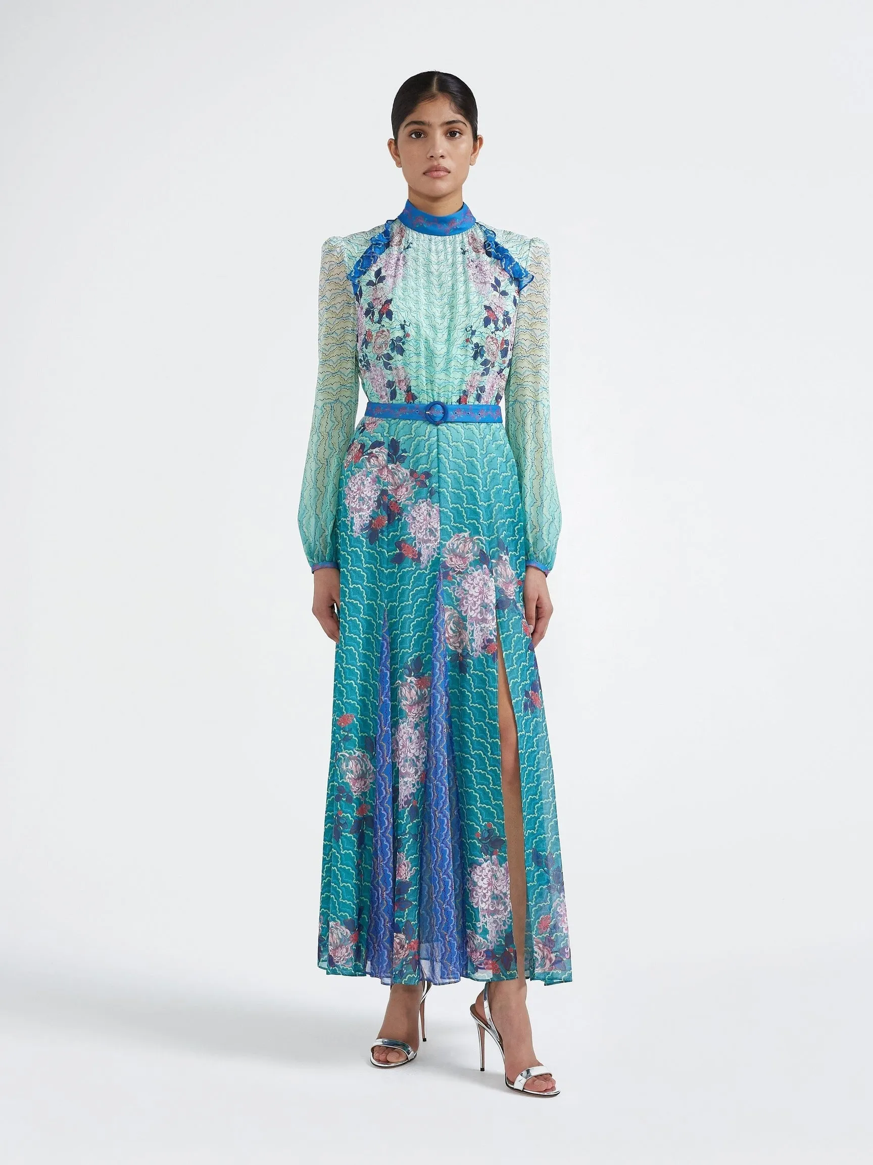 Saloni Jacqui-B Dress in Gradient Cloud