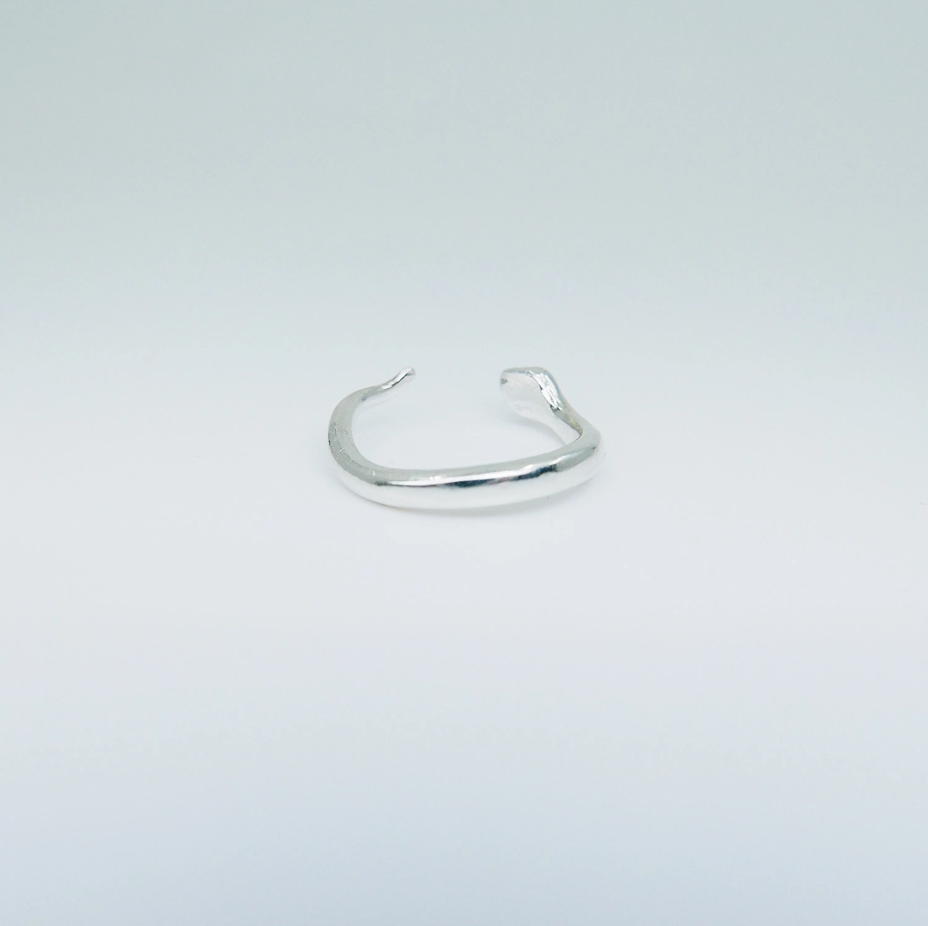 SAMPLE SALE! Silver Snake Cuff Ring