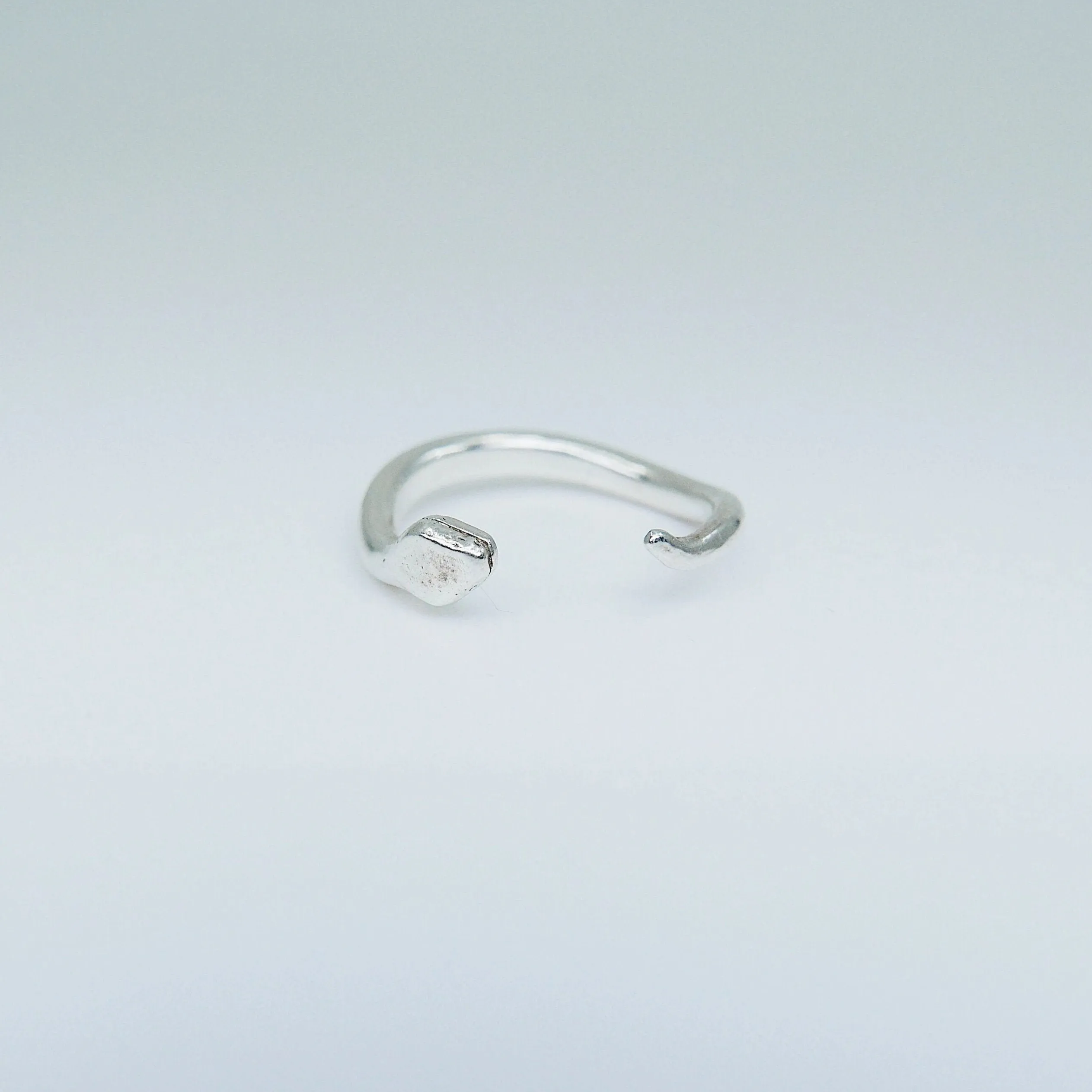 SAMPLE SALE! Silver Snake Cuff Ring