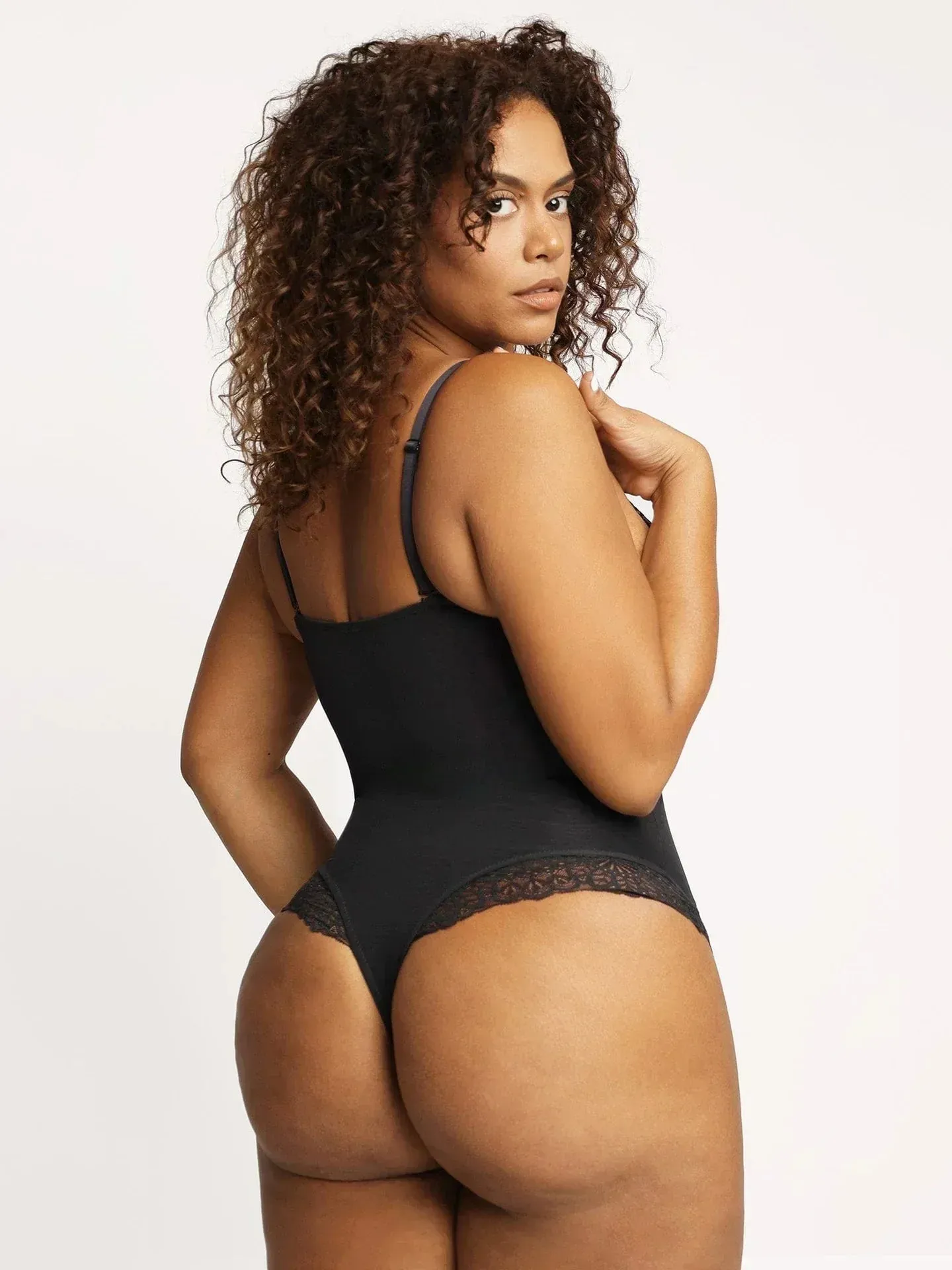 Sara | Plunge Neck Shapewear Bodysuit