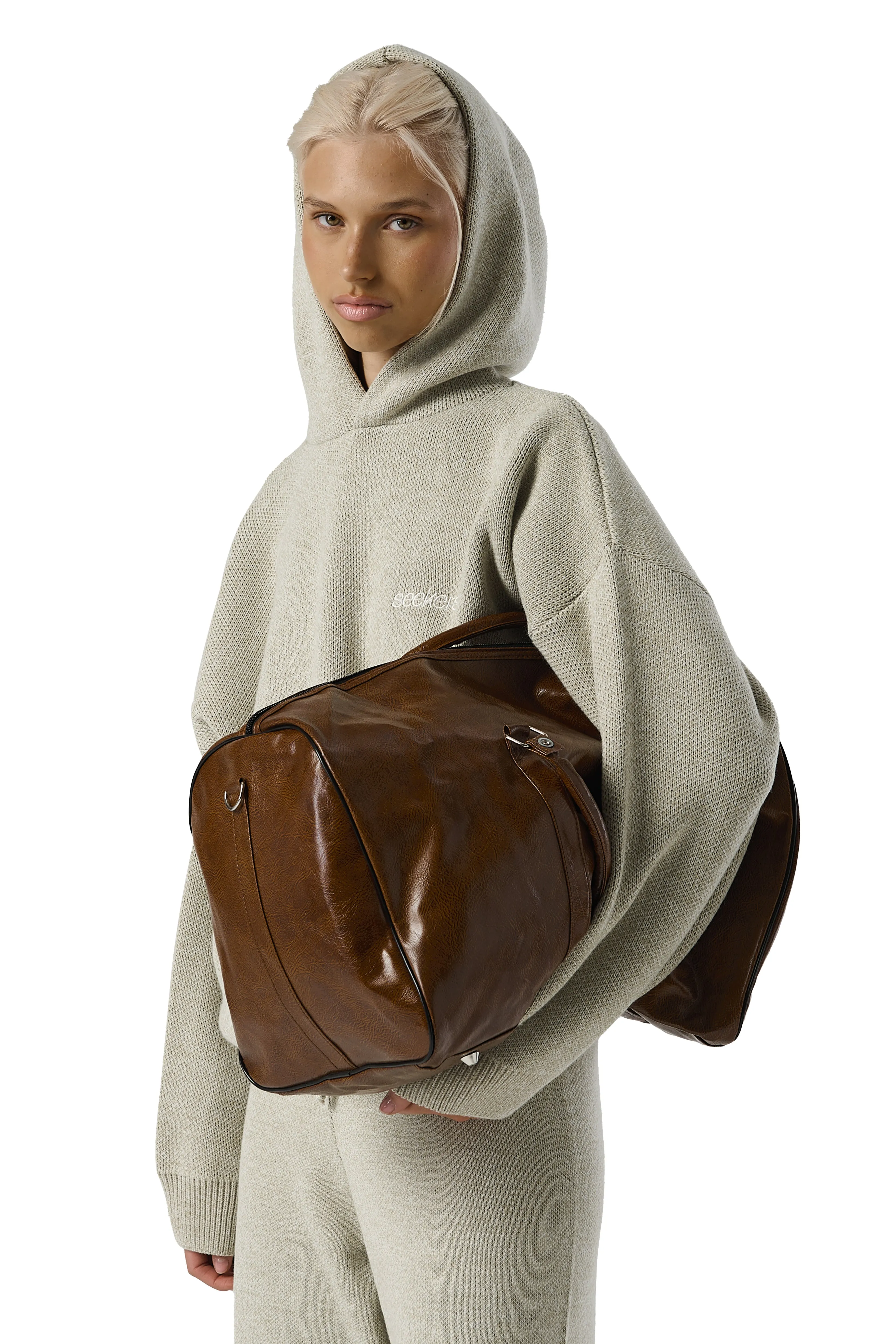 Seekers Knit Hoodie in Husk