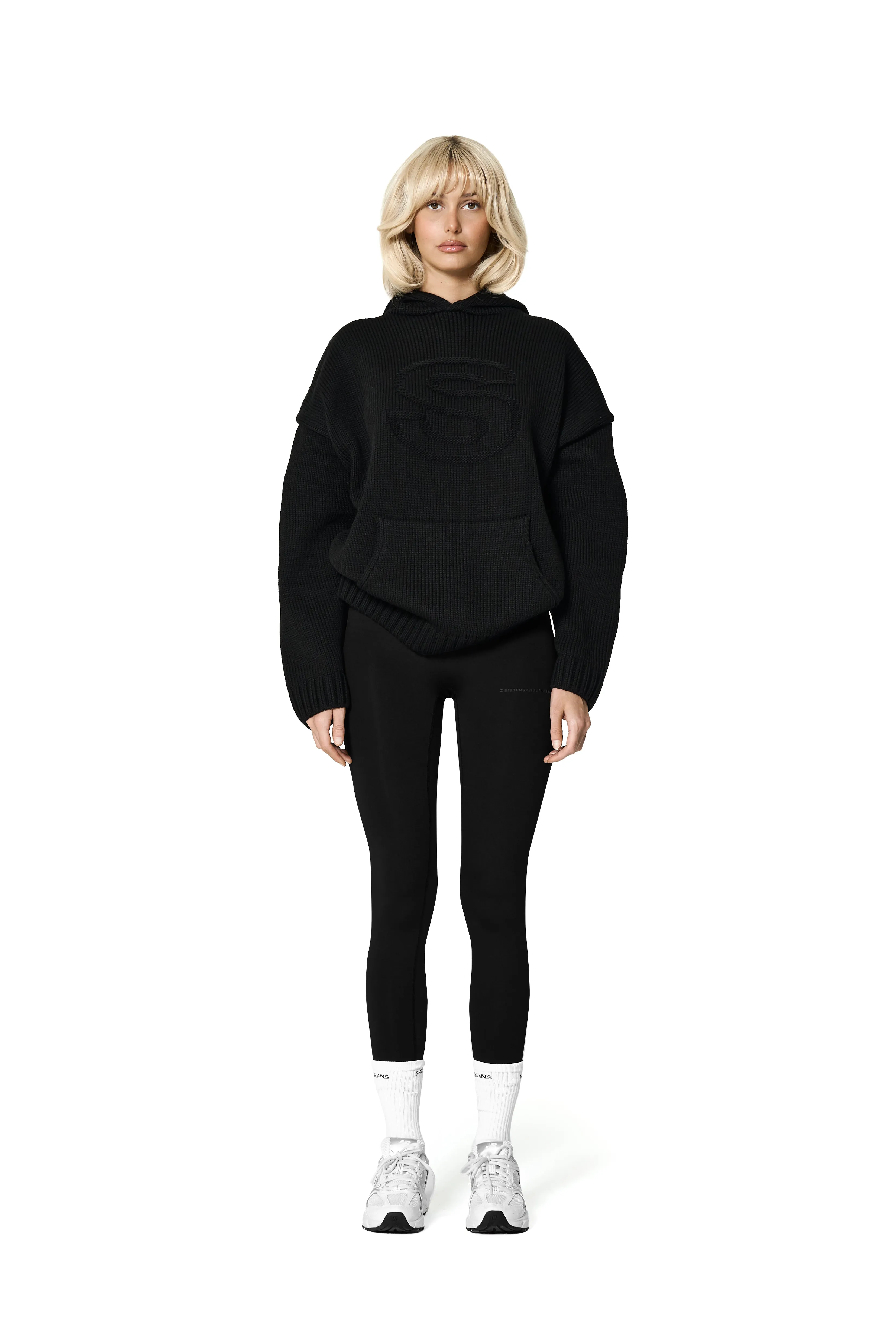 Seekers Knit Hoodie in Raven