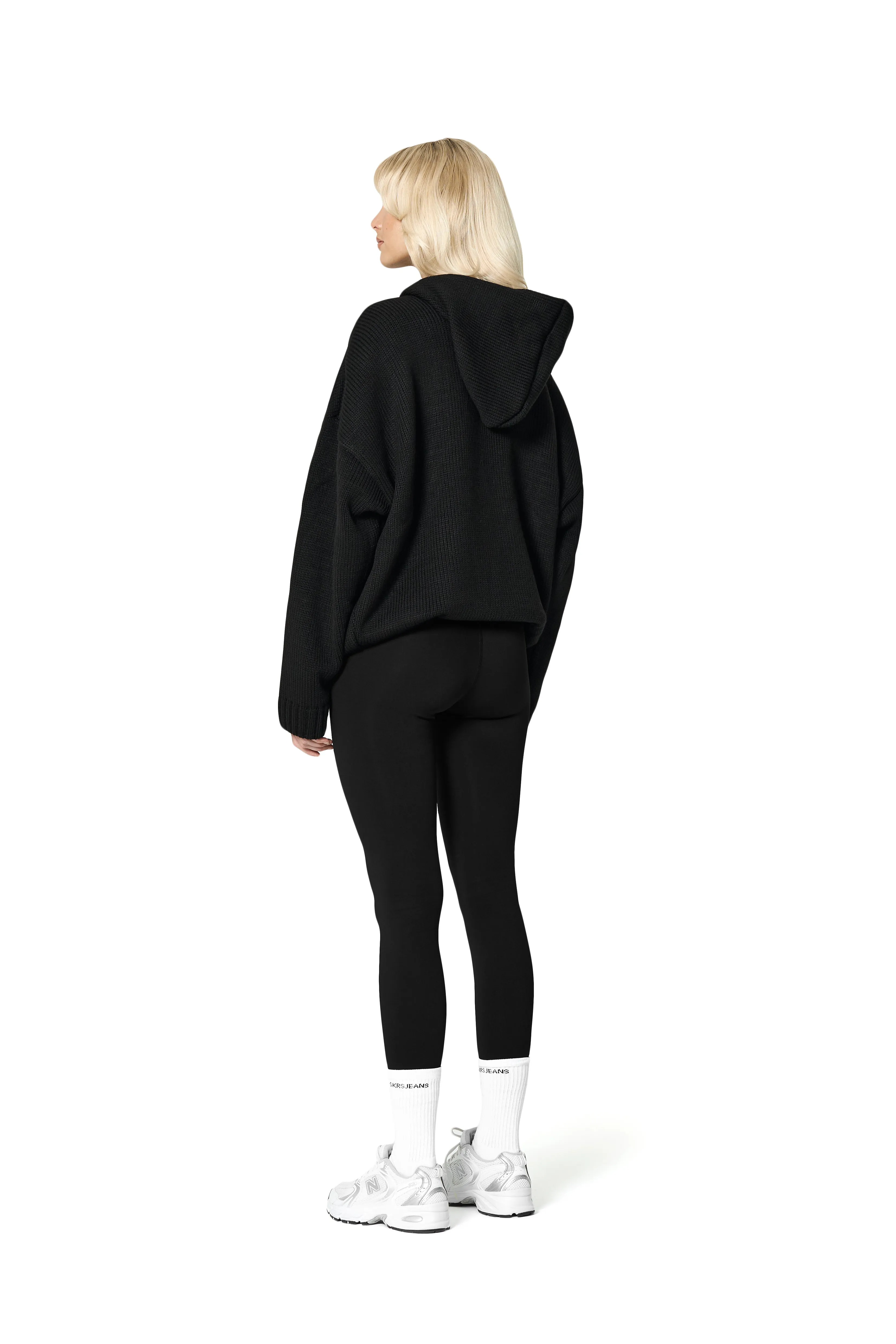 Seekers Knit Hoodie in Raven