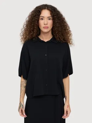 Shirt Black Woman Viscose | Mazine