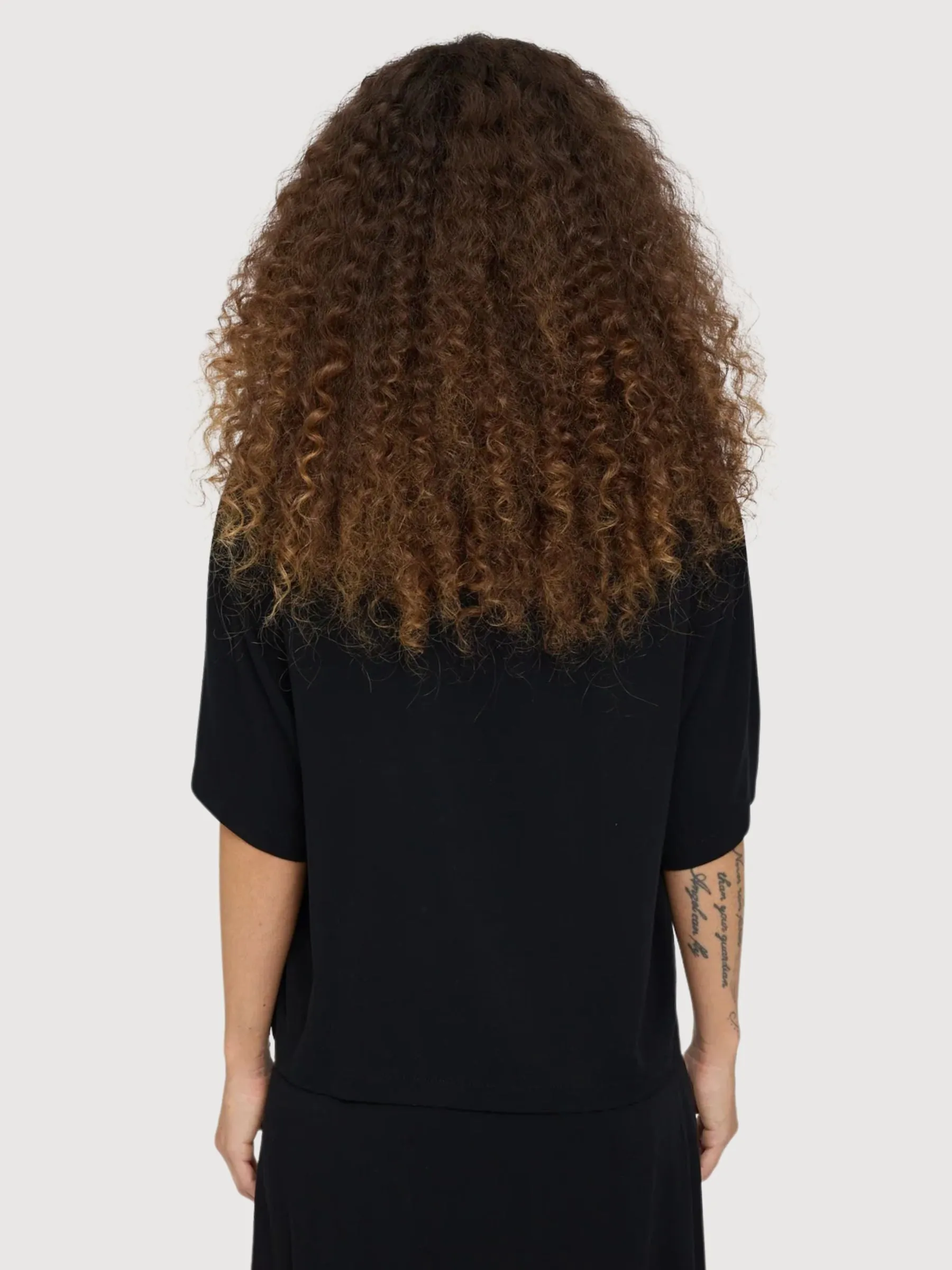 Shirt Black Woman Viscose | Mazine