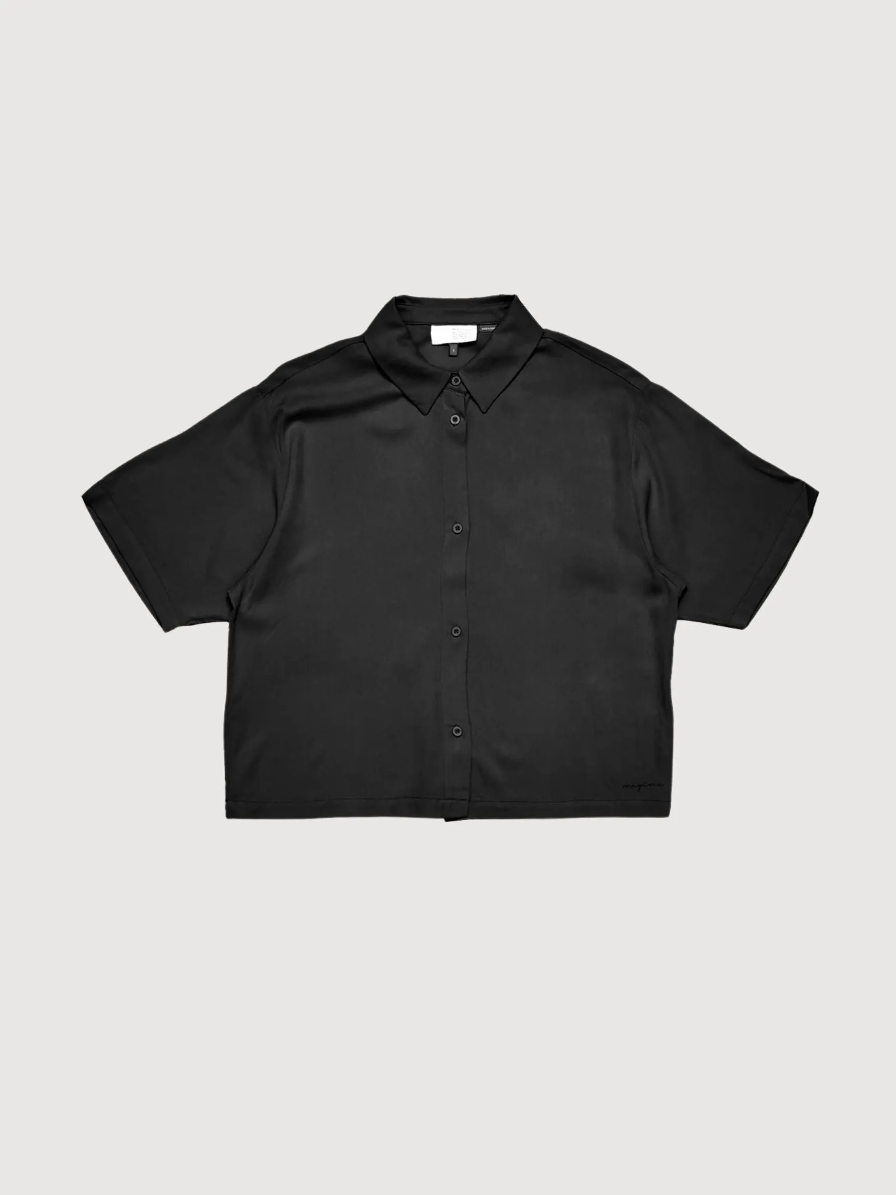 Shirt Black Woman Viscose | Mazine