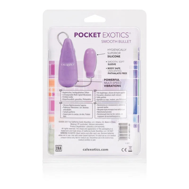 Silicone Slims Vibrating Smooth Bullet Purple