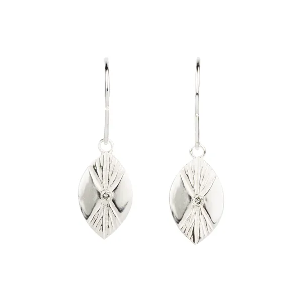 Silver Lumens Eye Dangle Earrings