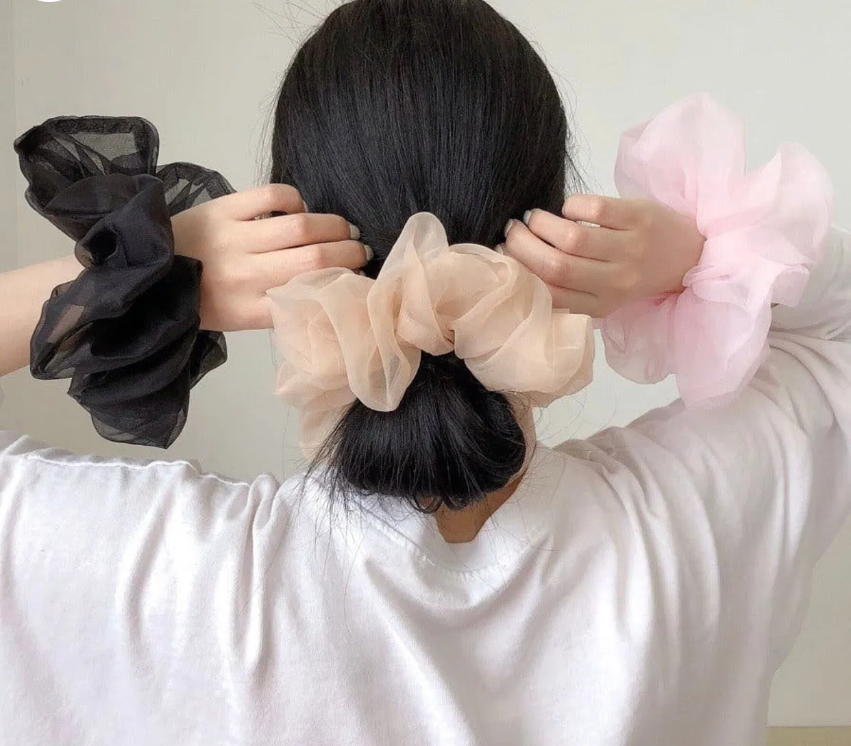 Sky Blue Oversized Scrunchie
