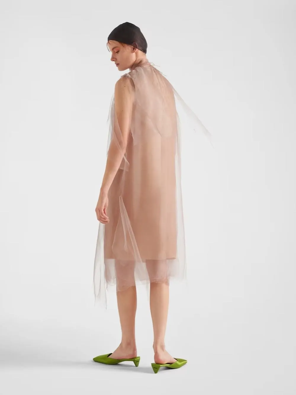 Sleeveless Voile Dress