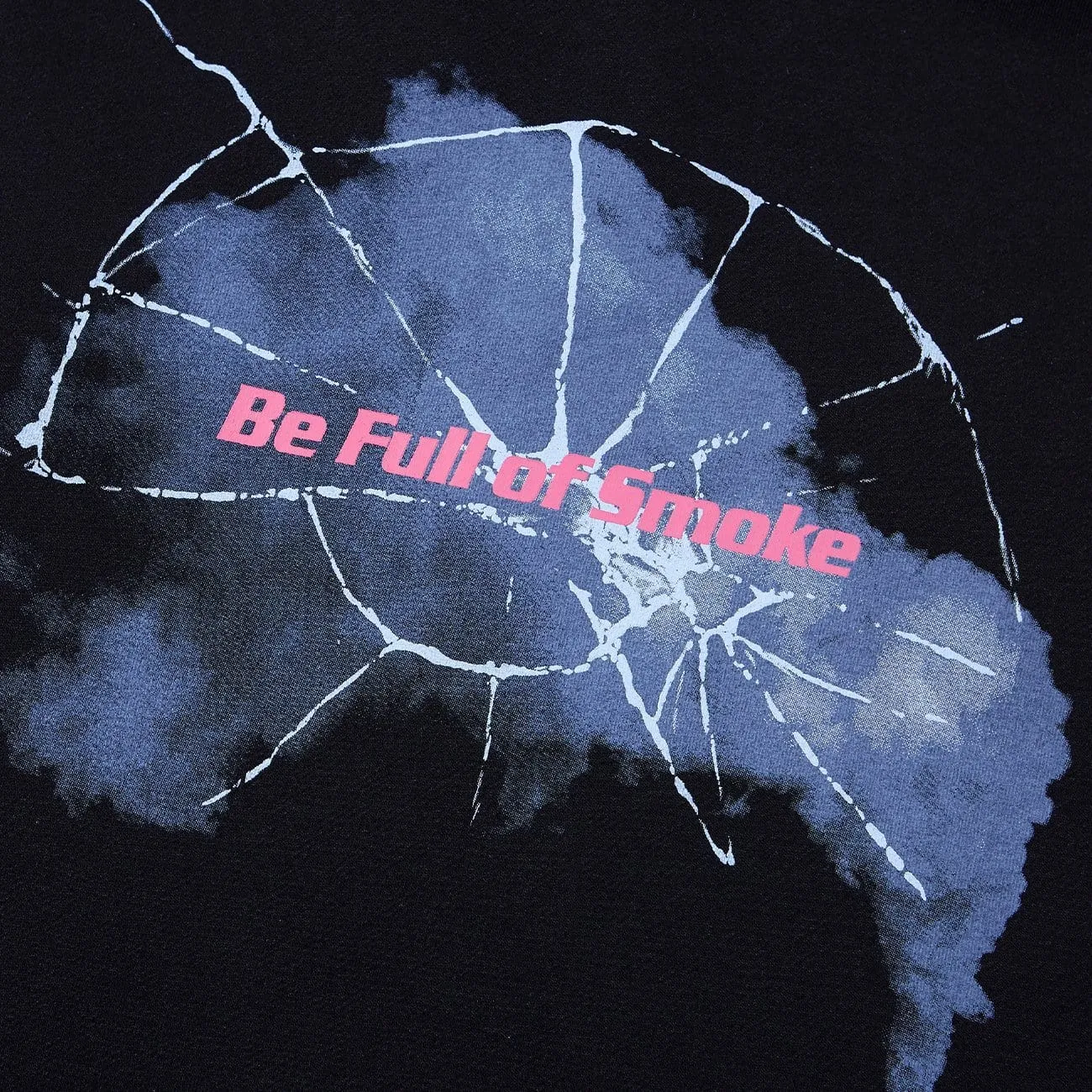 Smash Clouds Print Zip Up Hoodie