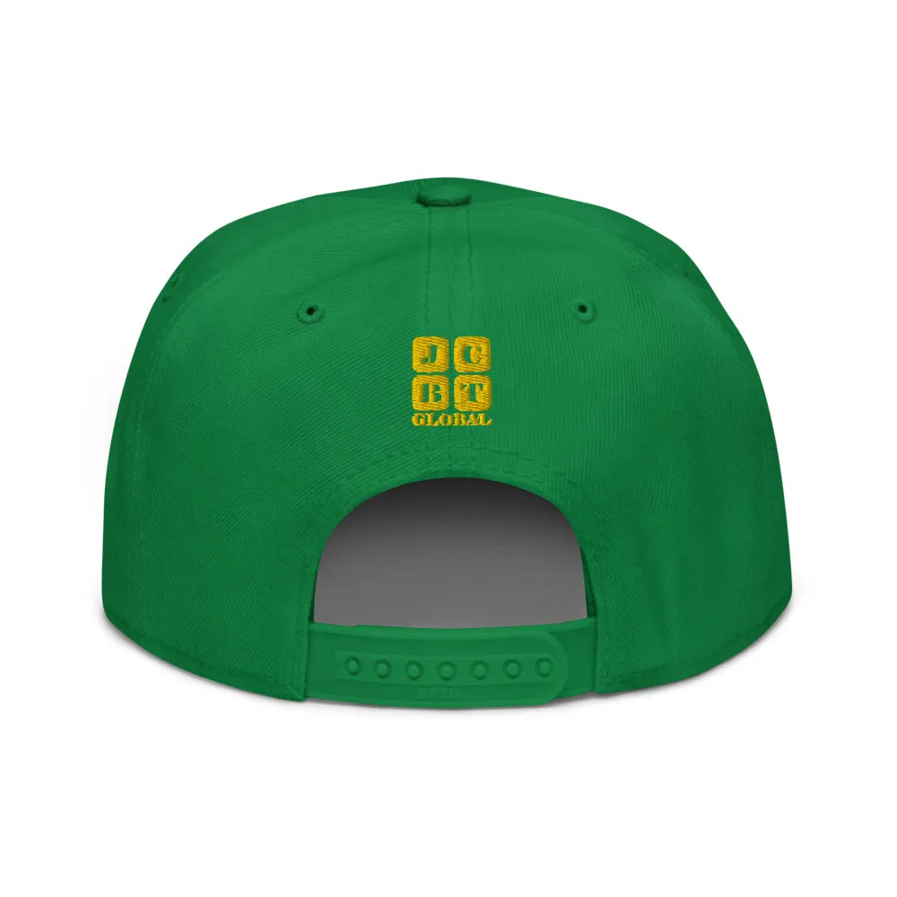 Snapback Hat "1052-0071 An Engineer's Mind Never Stops (Yellow Logo)"