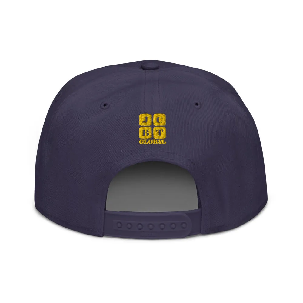 Snapback Hat "1052-0071 An Engineer's Mind Never Stops (Yellow Logo)"