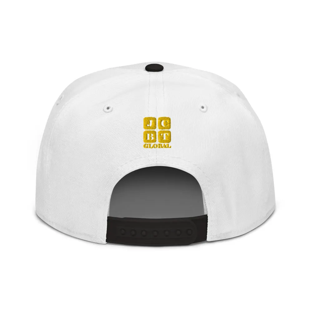 Snapback Hat "1052-0071 An Engineer's Mind Never Stops (Yellow Logo)"