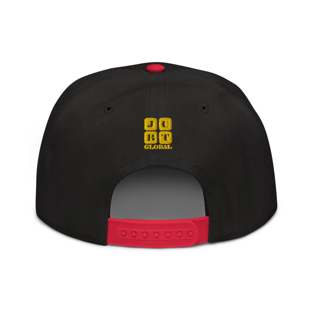 Snapback Hat "1052-0071 An Engineer's Mind Never Stops (Yellow Logo)"