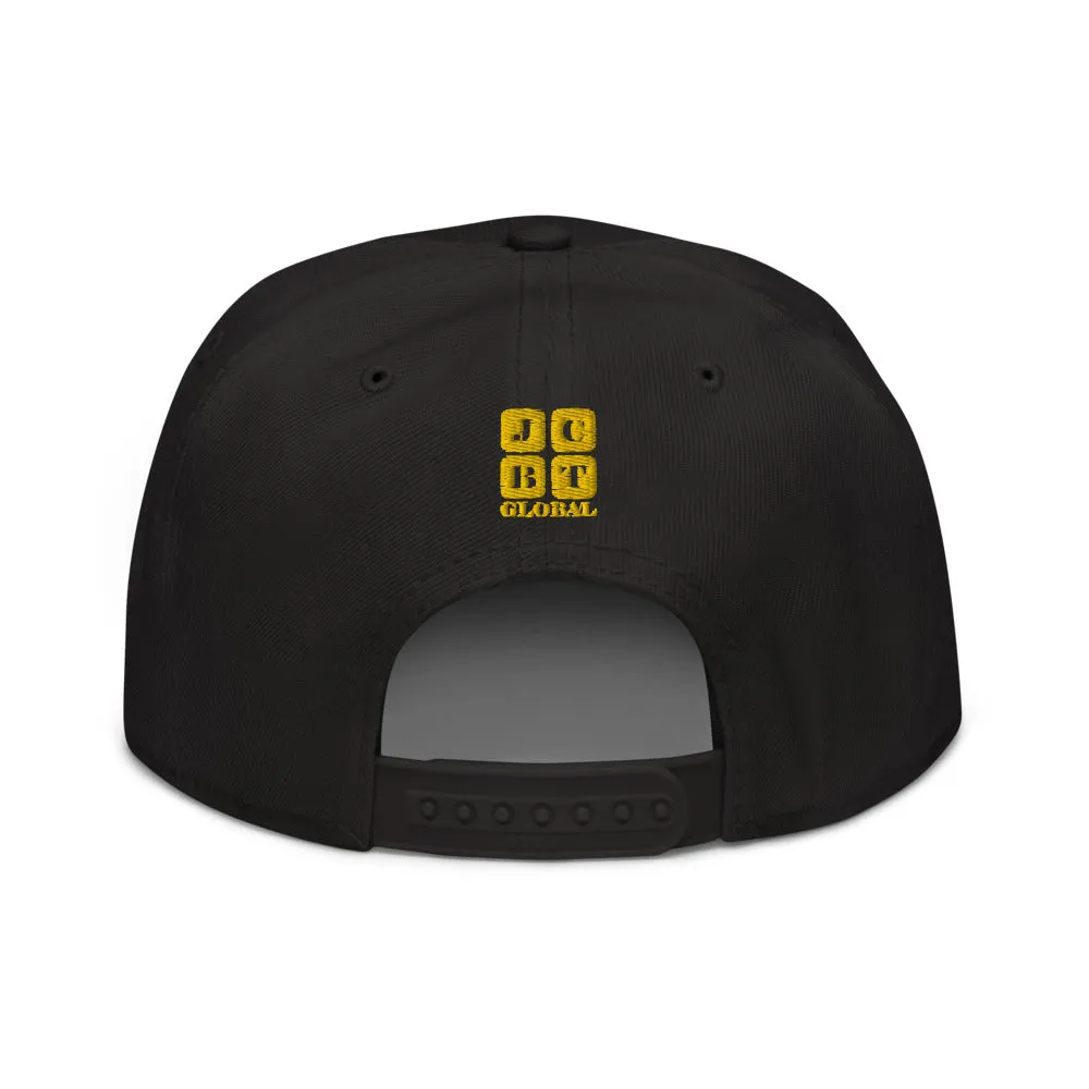 Snapback Hat "1052-0071 An Engineer's Mind Never Stops (Yellow Logo)"