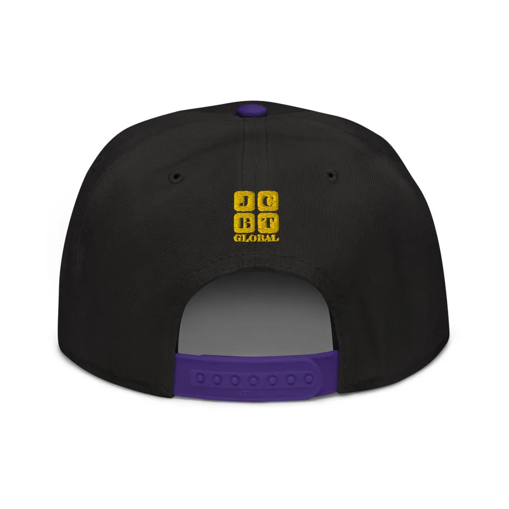 Snapback Hat "1052-0071 An Engineer's Mind Never Stops (Yellow Logo)"