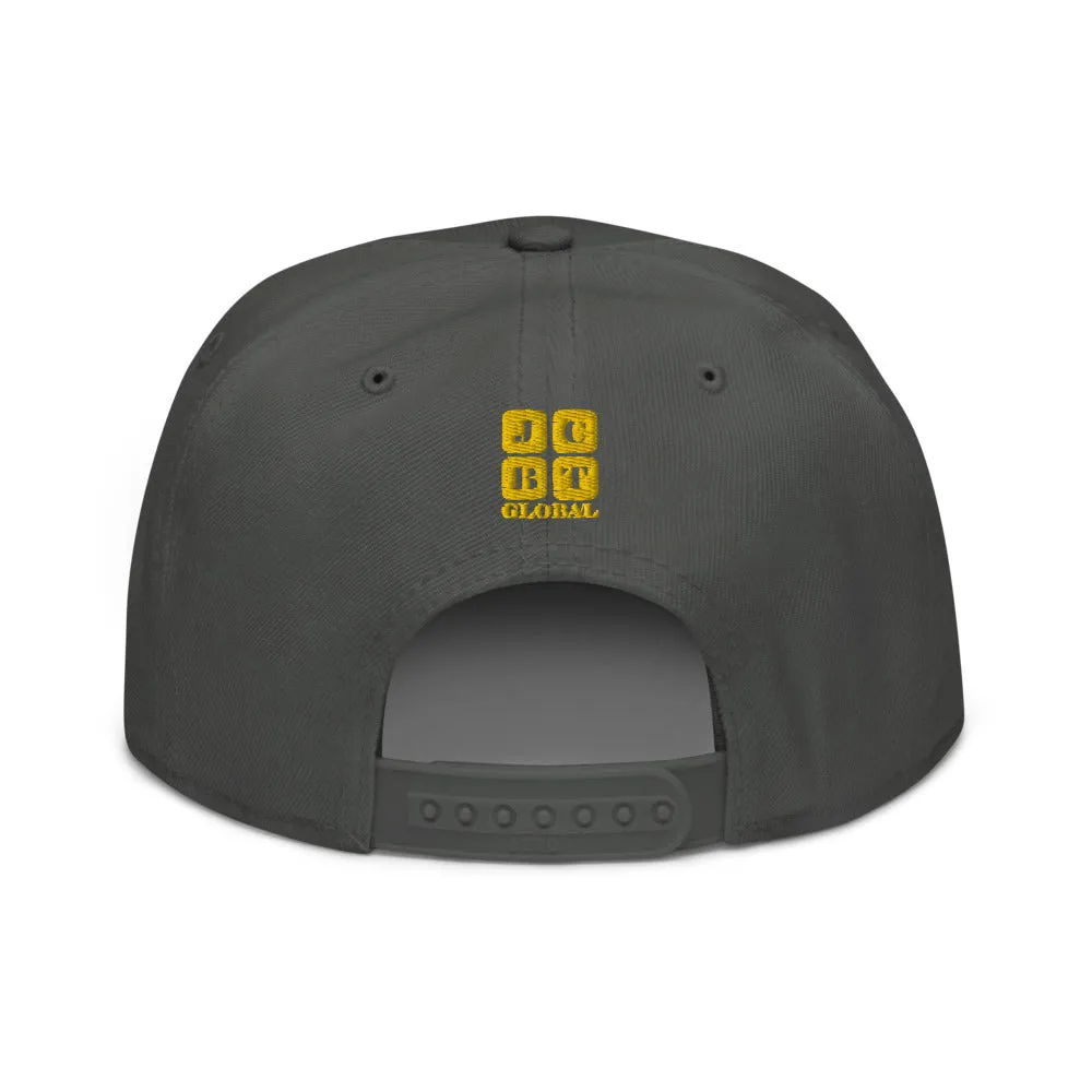 Snapback Hat "1052-0071 An Engineer's Mind Never Stops (Yellow Logo)"