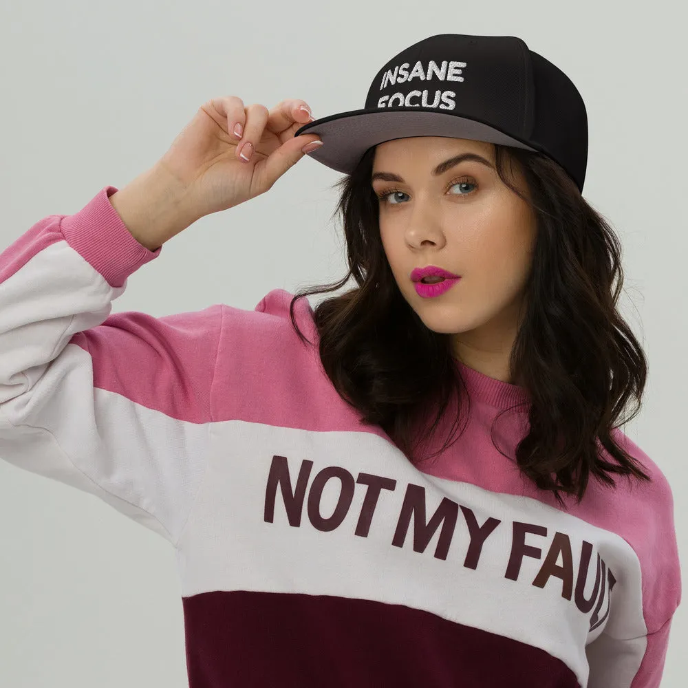 Snapback Hat "2052-0091 Insane Focus (White Logo)"