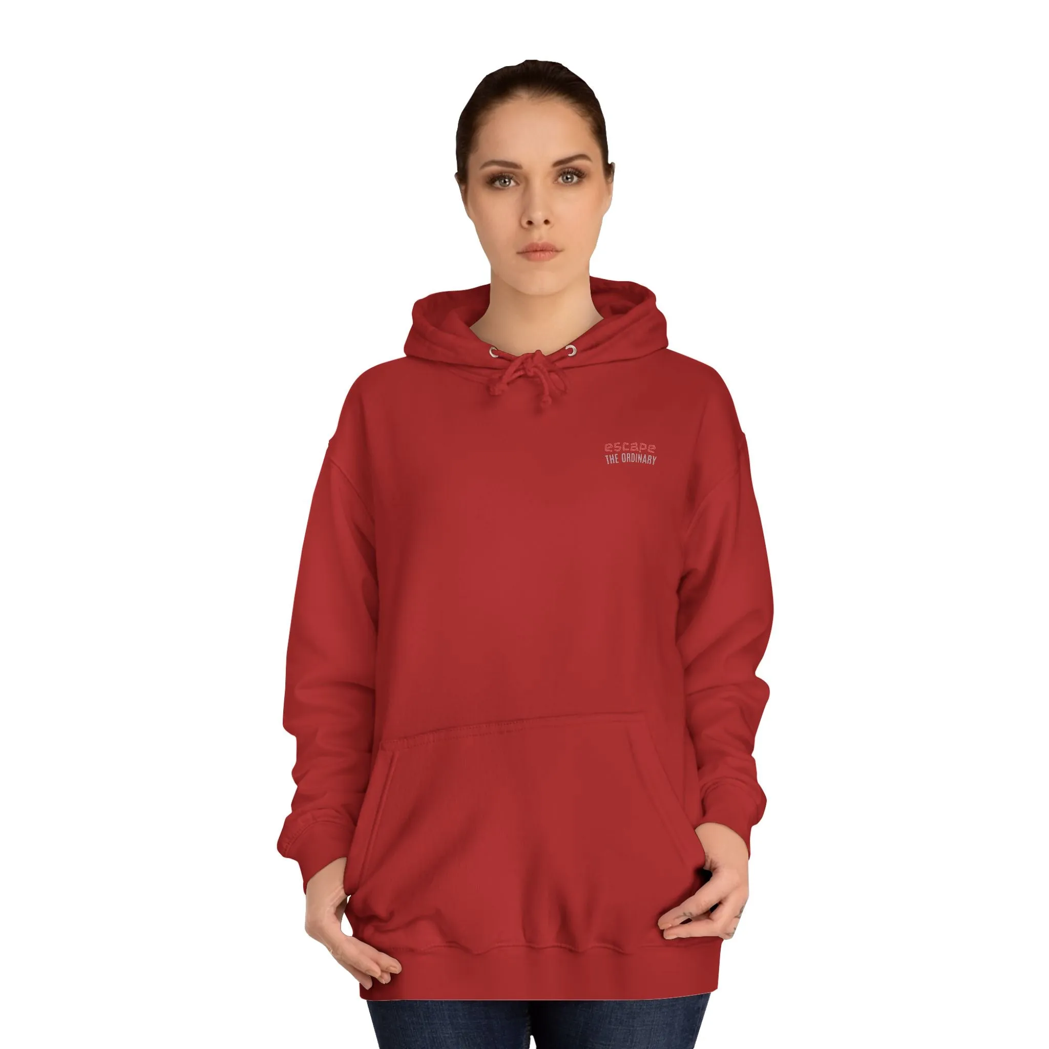 SNRG Unisex Hoodie - Escape The Ordinary, Sweatshirt, Hooded Jacket, Casual Pullover, Trendy Apparel, Outerwear, Hoodie