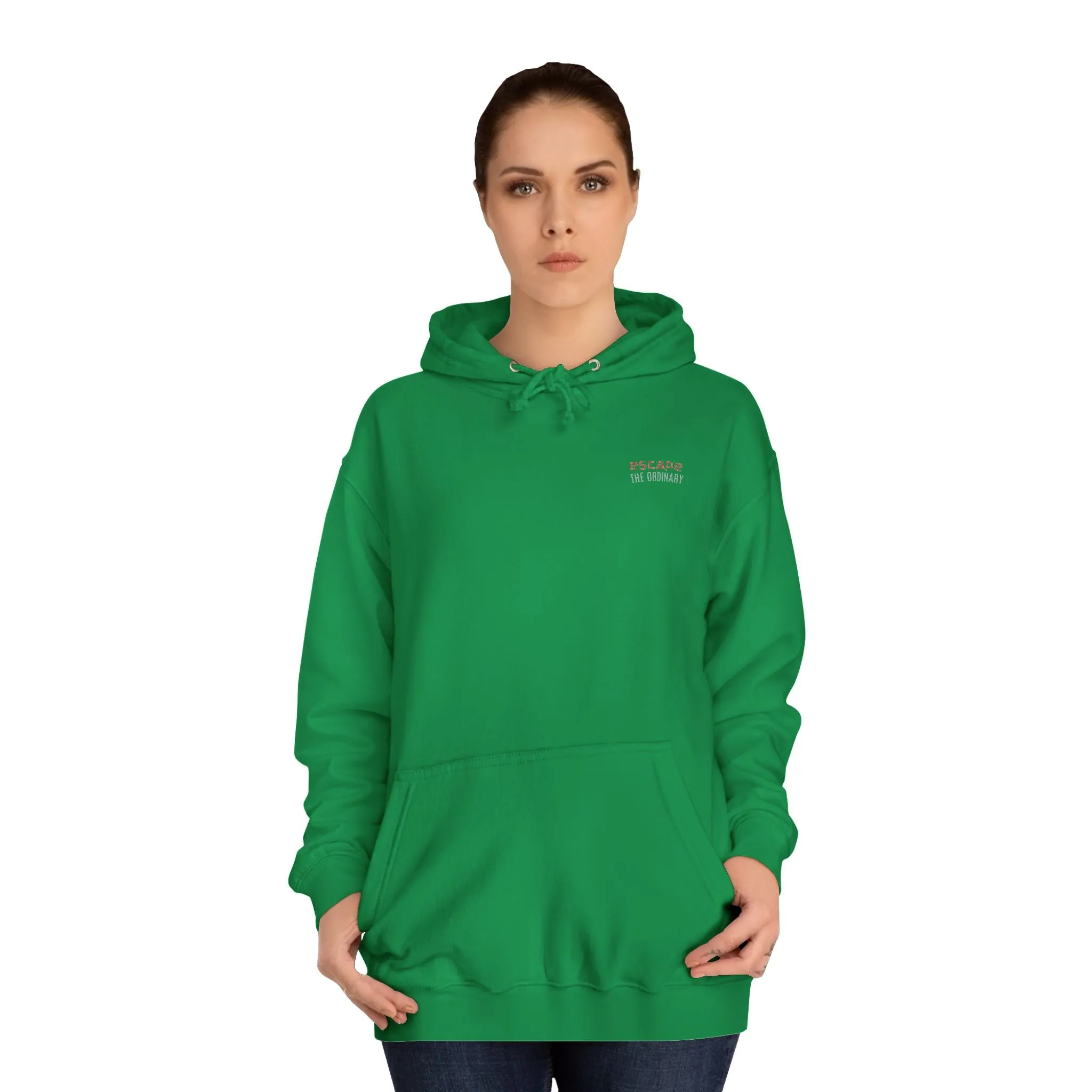 SNRG Unisex Hoodie - Escape The Ordinary, Sweatshirt, Hooded Jacket, Casual Pullover, Trendy Apparel, Outerwear, Hoodie