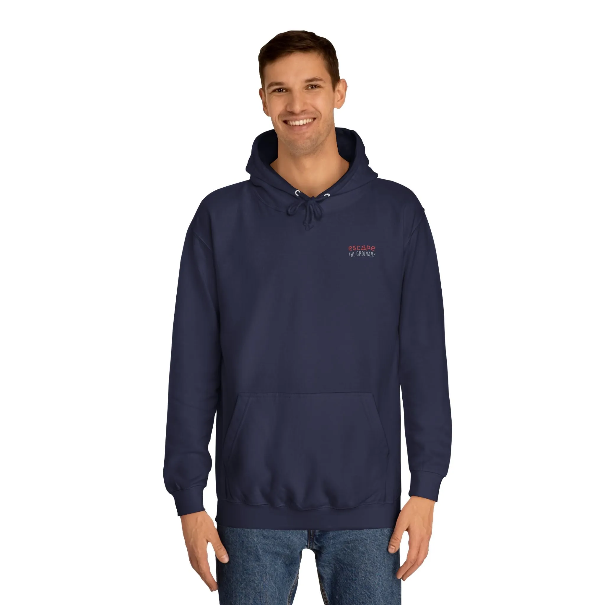 SNRG Unisex Hoodie - Escape The Ordinary, Sweatshirt, Hooded Jacket, Casual Pullover, Trendy Apparel, Outerwear, Hoodie