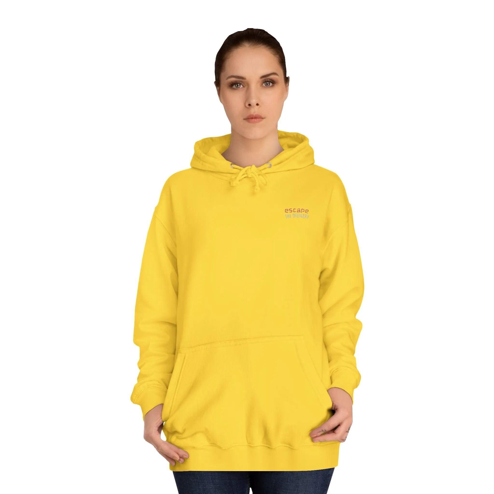 SNRG Unisex Hoodie - Escape The Ordinary, Sweatshirt, Hooded Jacket, Casual Pullover, Trendy Apparel, Outerwear, Hoodie