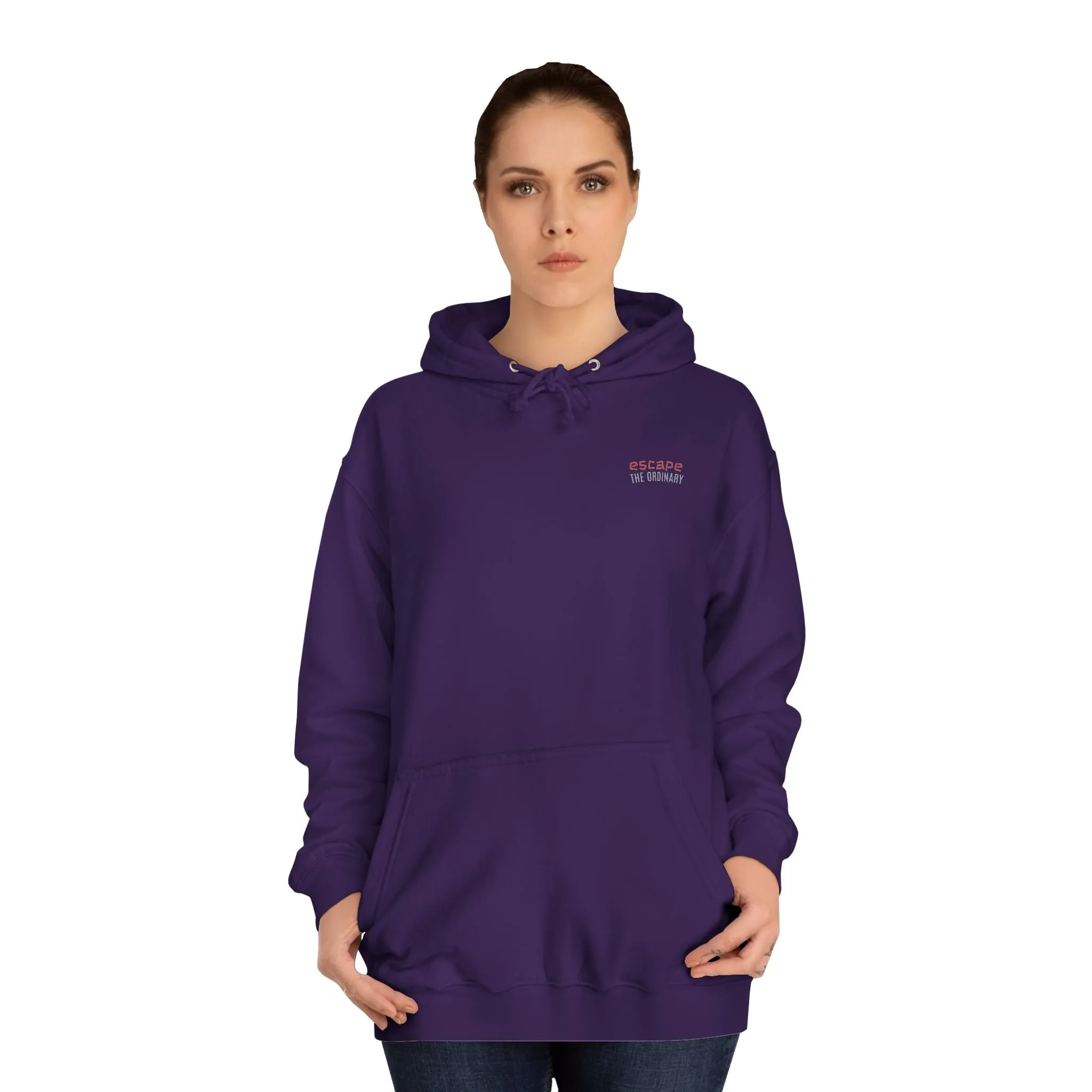 SNRG Unisex Hoodie - Escape The Ordinary, Sweatshirt, Hooded Jacket, Casual Pullover, Trendy Apparel, Outerwear, Hoodie