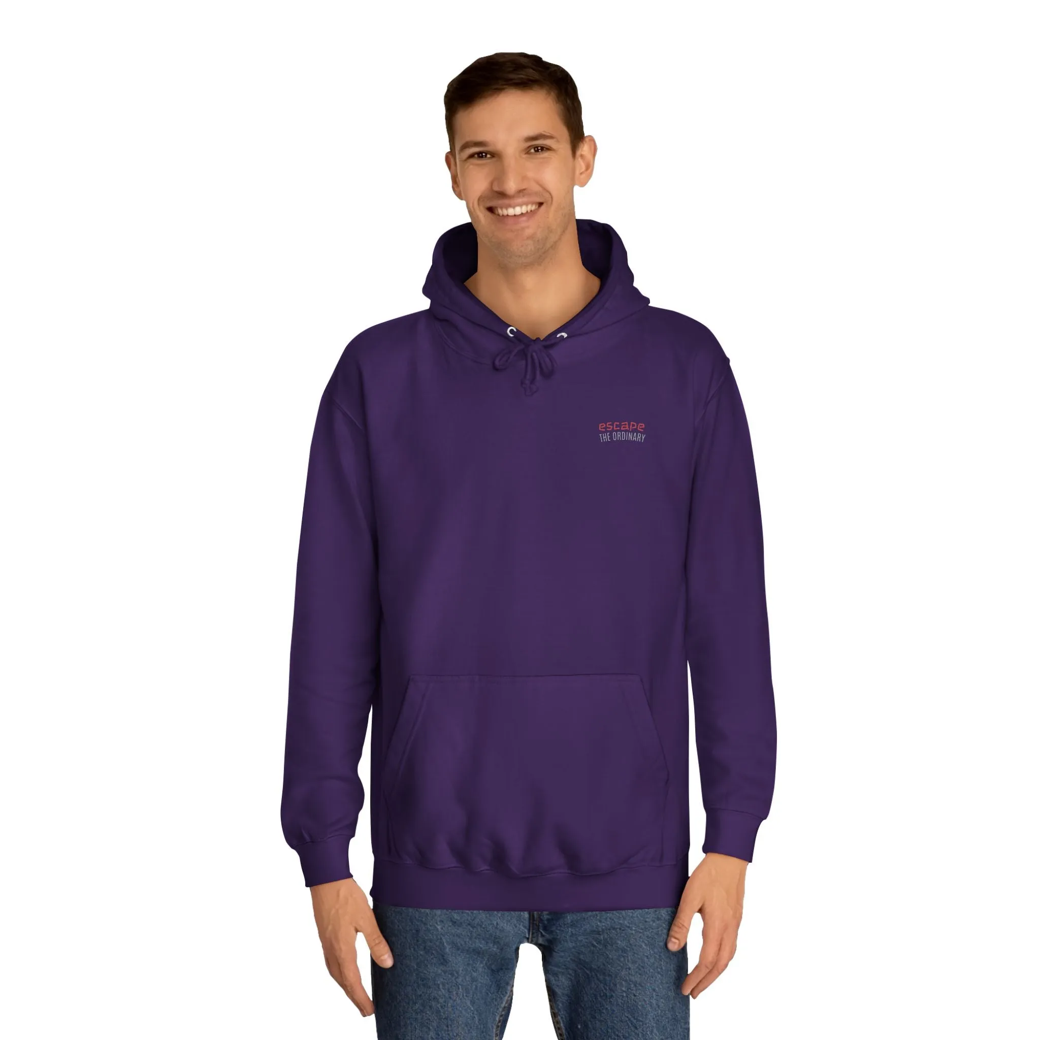 SNRG Unisex Hoodie - Escape The Ordinary, Sweatshirt, Hooded Jacket, Casual Pullover, Trendy Apparel, Outerwear, Hoodie