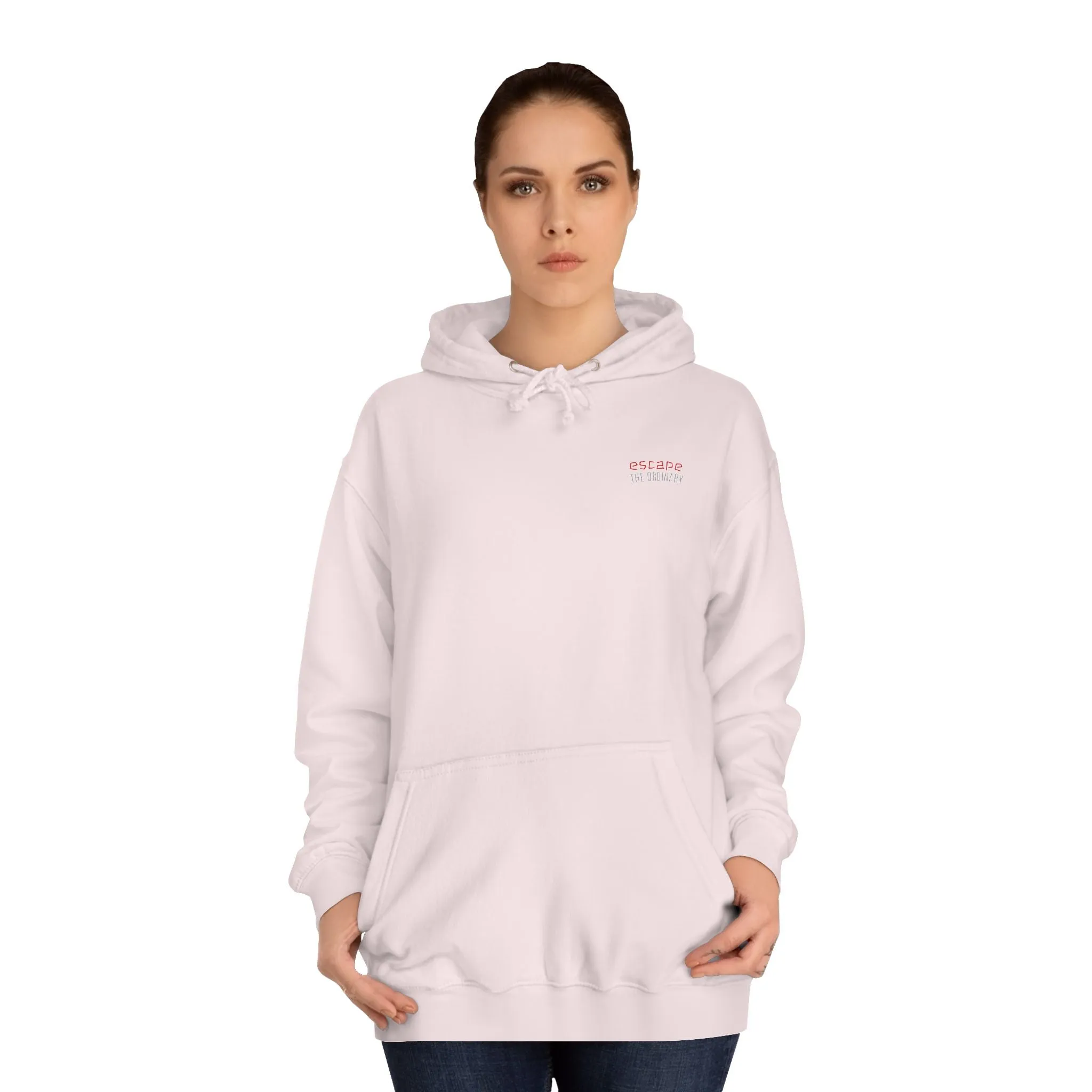 SNRG Unisex Hoodie - Escape The Ordinary, Sweatshirt, Hooded Jacket, Casual Pullover, Trendy Apparel, Outerwear, Hoodie