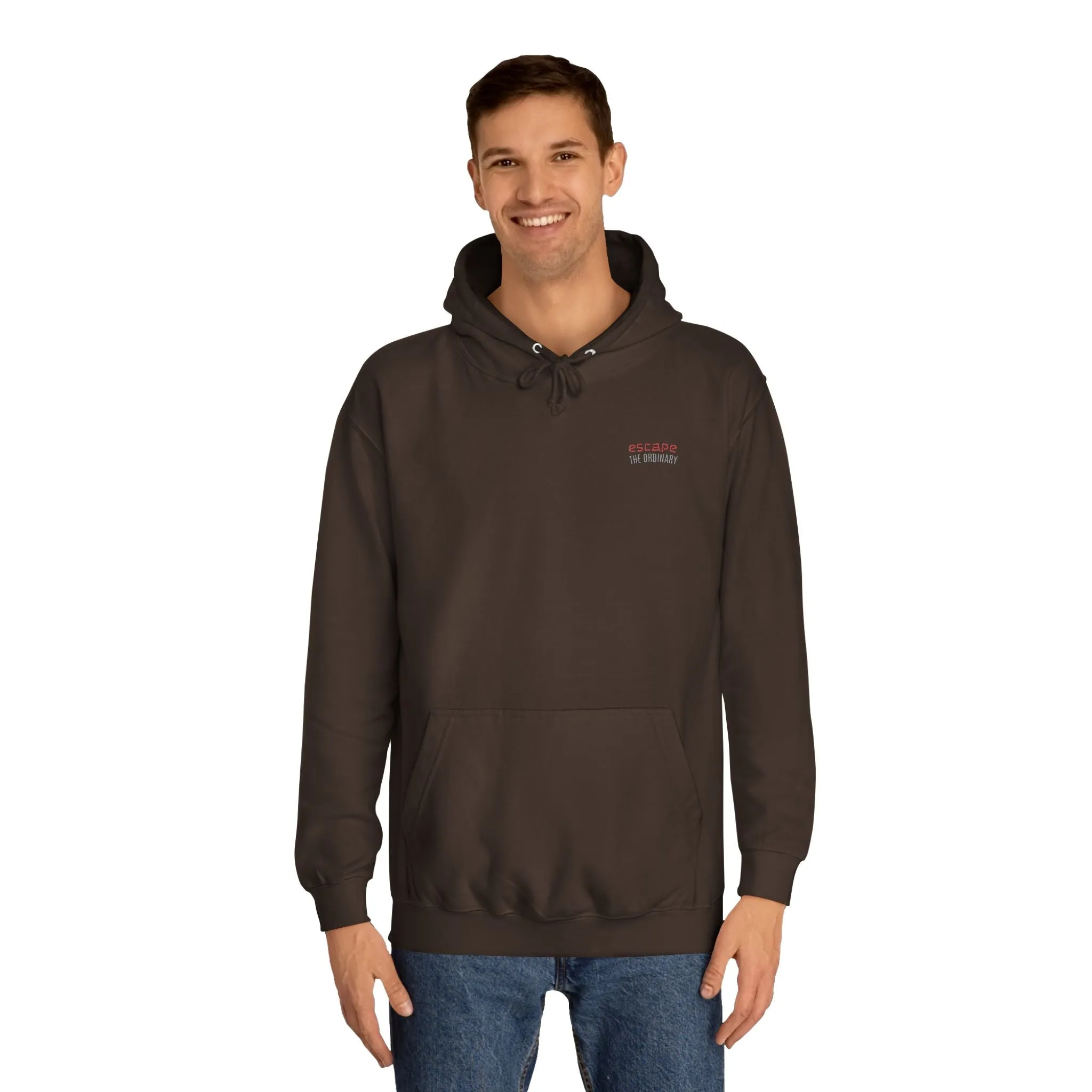 SNRG Unisex Hoodie - Escape The Ordinary, Sweatshirt, Hooded Jacket, Casual Pullover, Trendy Apparel, Outerwear, Hoodie