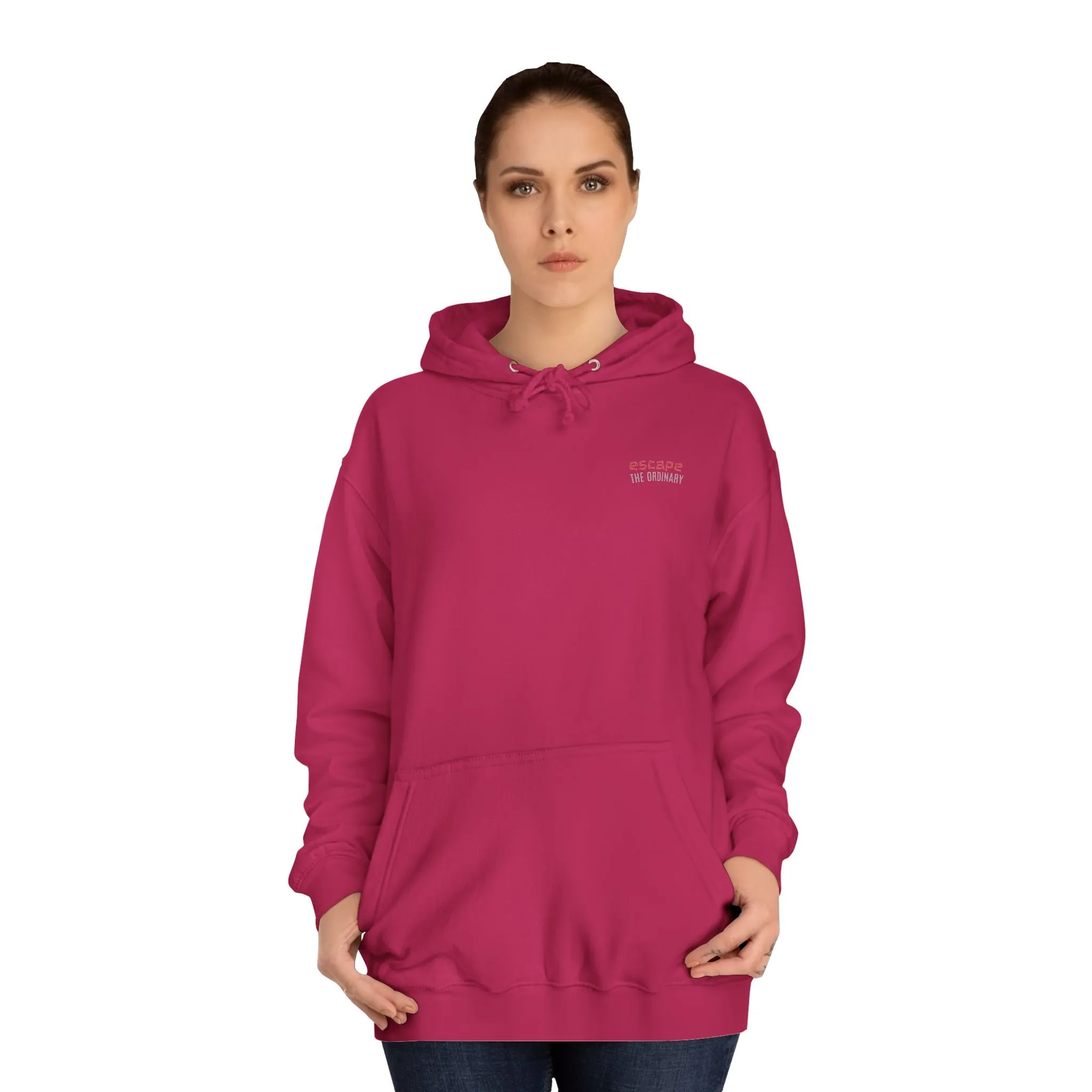 SNRG Unisex Hoodie - Escape The Ordinary, Sweatshirt, Hooded Jacket, Casual Pullover, Trendy Apparel, Outerwear, Hoodie