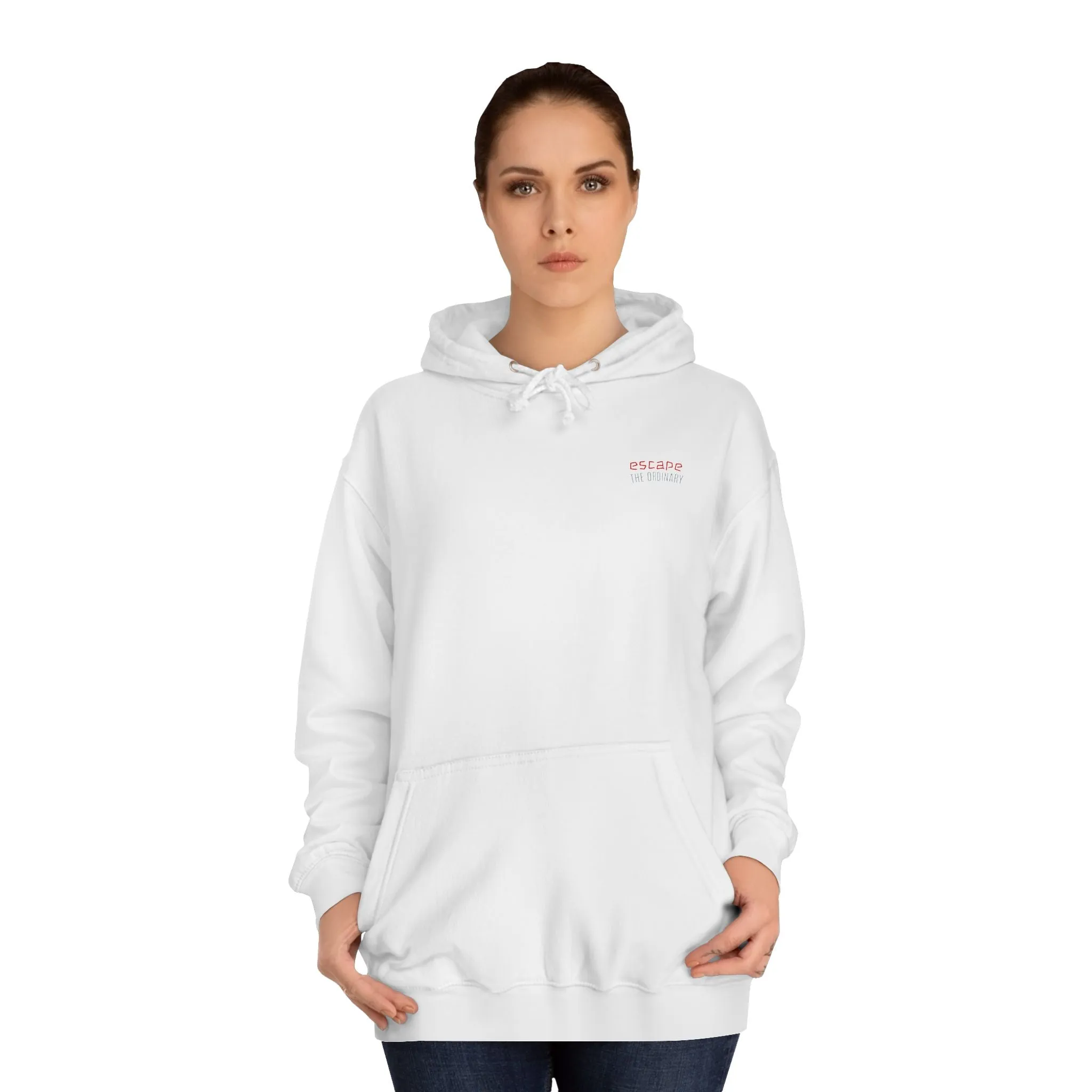 SNRG Unisex Hoodie - Escape The Ordinary, Sweatshirt, Hooded Jacket, Casual Pullover, Trendy Apparel, Outerwear, Hoodie