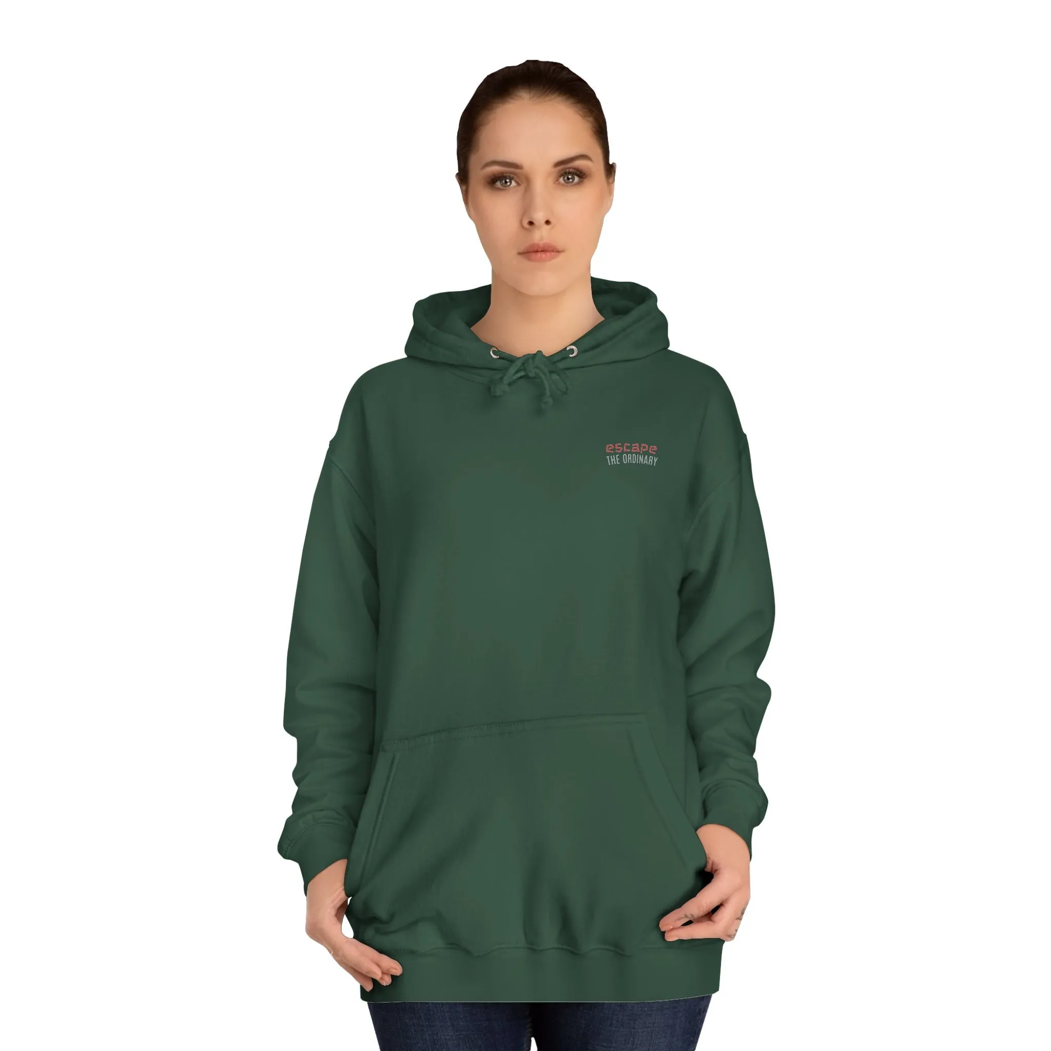 SNRG Unisex Hoodie - Escape The Ordinary, Sweatshirt, Hooded Jacket, Casual Pullover, Trendy Apparel, Outerwear, Hoodie