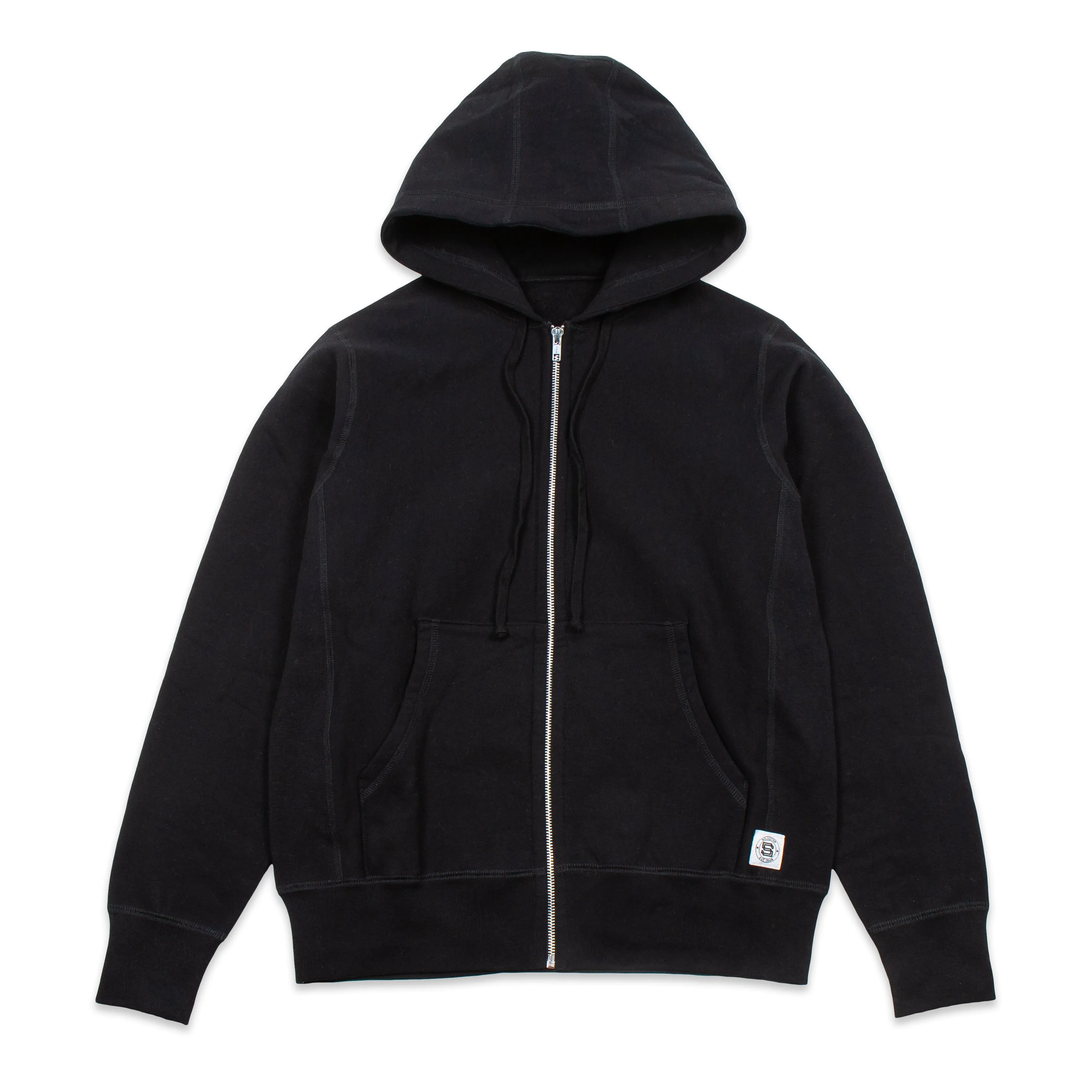 Solestop Men Zip Hooded Sweatshirt Black Iridescent Reflective