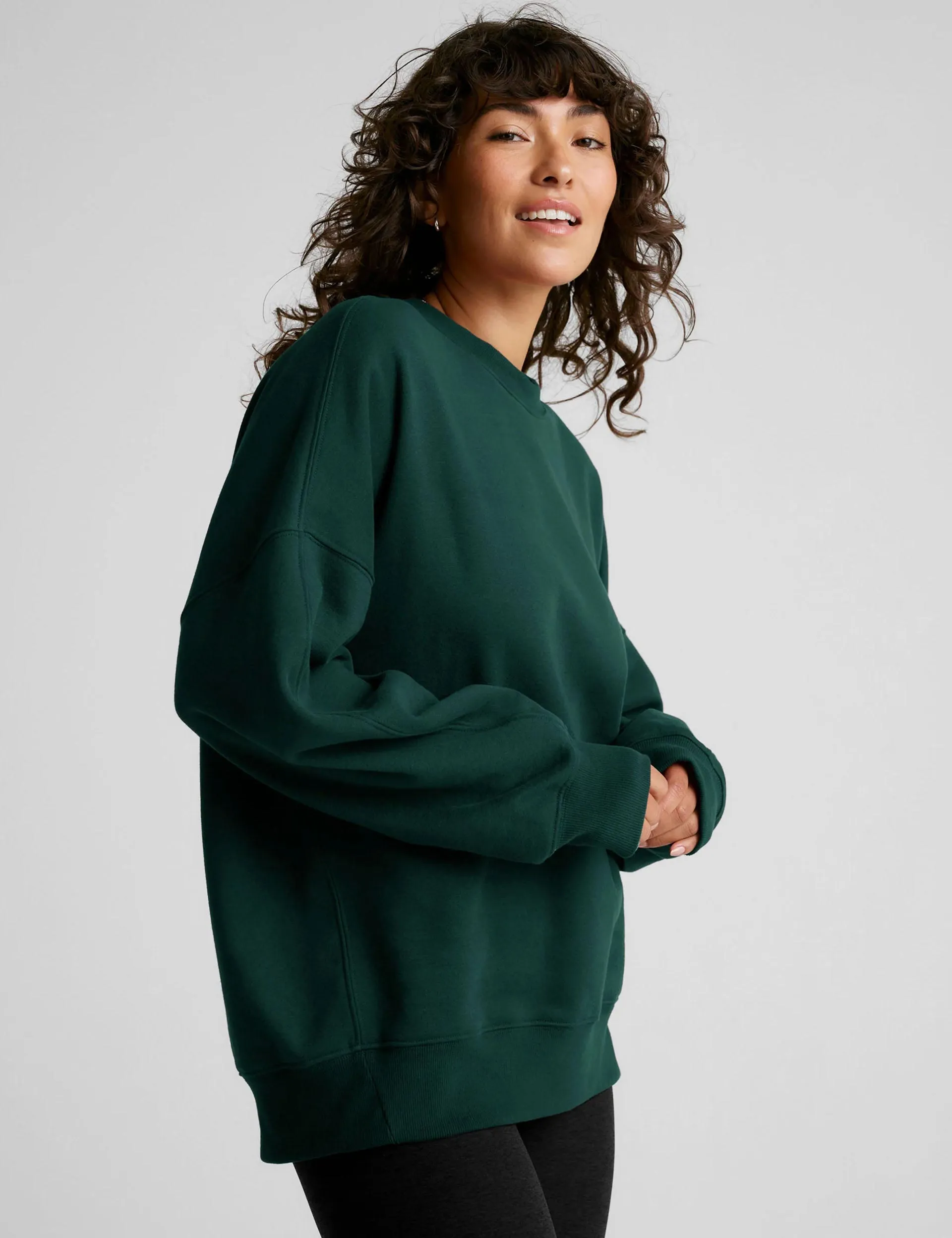 SOLSTICE OVERSIZED SWEATSHIRTDARK SPRUCE GREEN