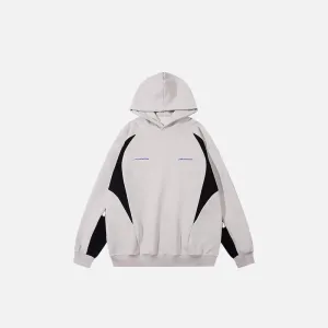 Splicing Color Oversized Hoodie for Stylish Comfort and Warmth
