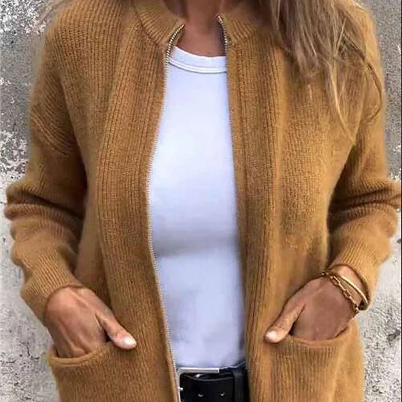 🌸Spring Specials🌸 Women's Cozy Zipper Knitted Jacket