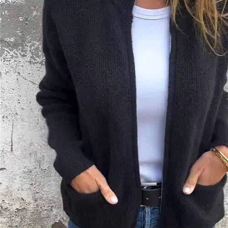 🌸Spring Specials🌸 Women's Cozy Zipper Knitted Jacket