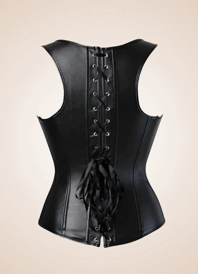 Steampunk Leather Overbust Dress