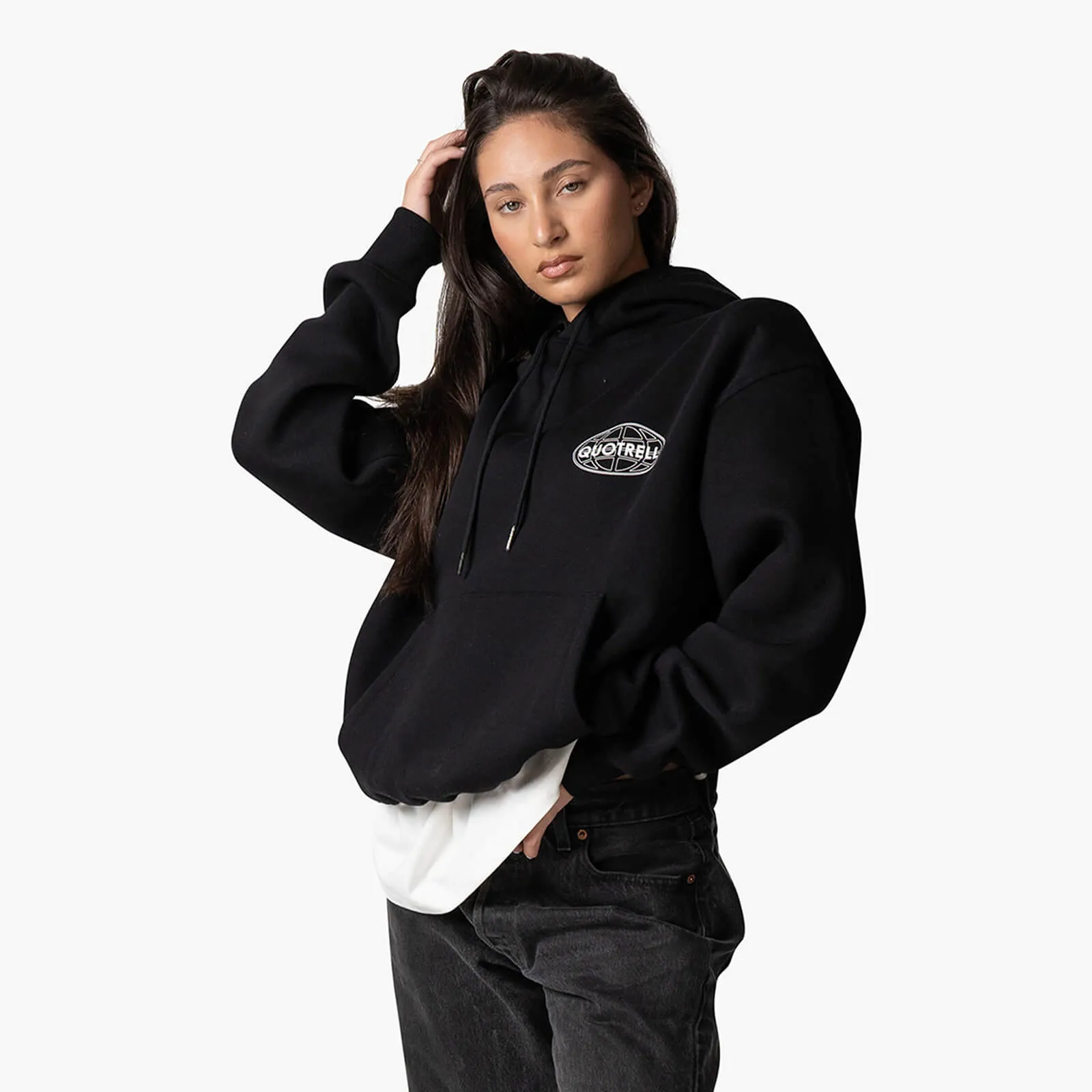 STRATIX HOODIE | BLACK/WHITE