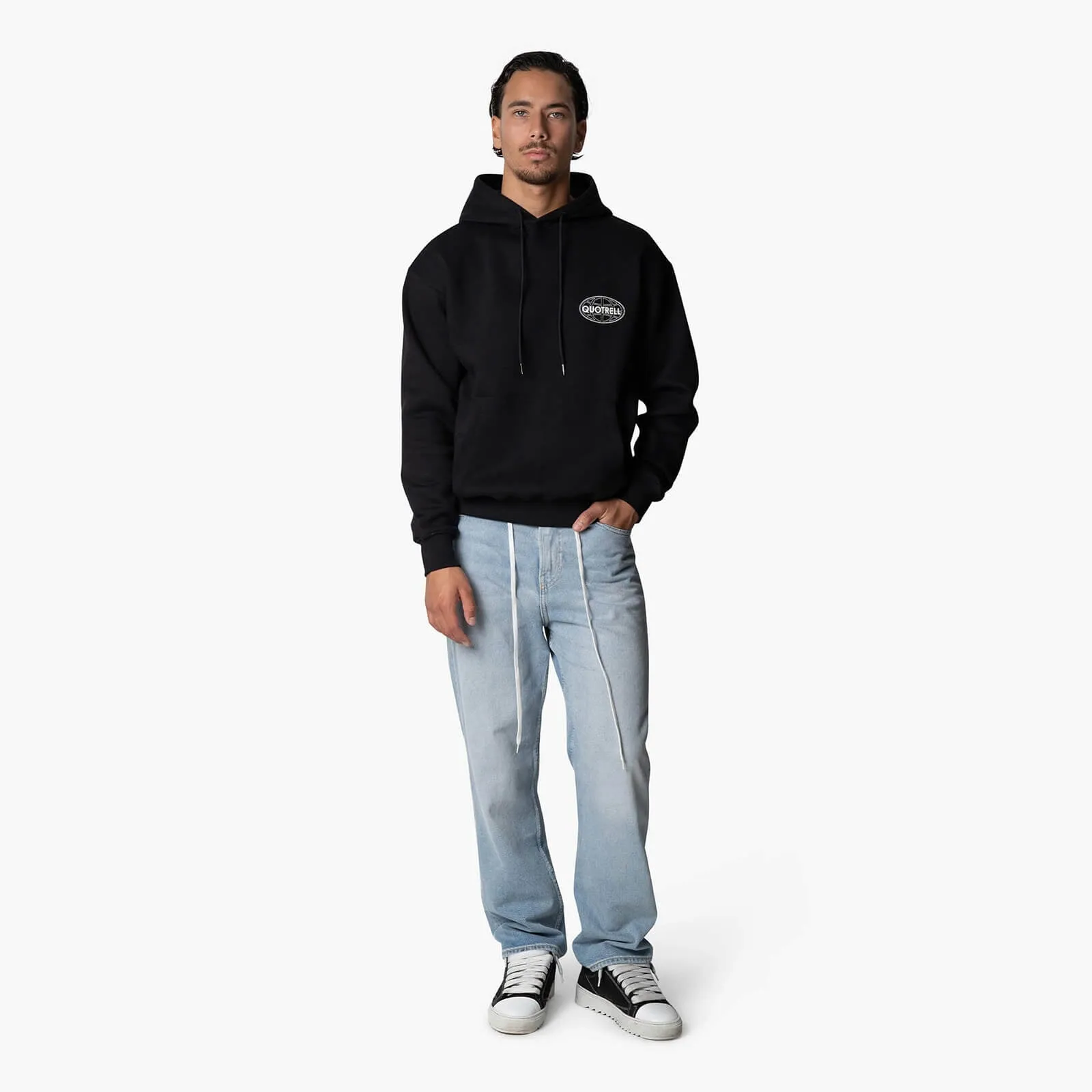 STRATIX HOODIE | BLACK/WHITE