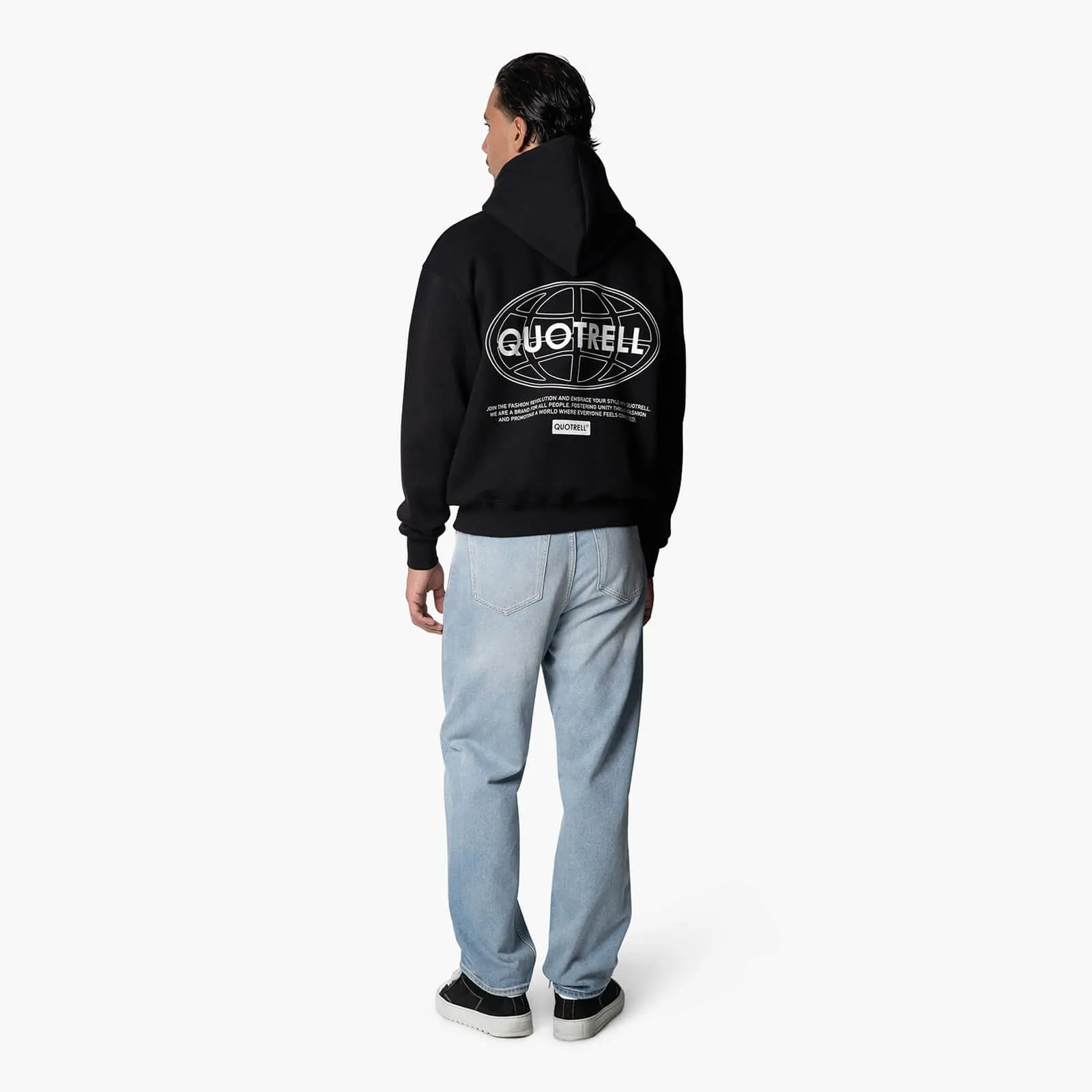 STRATIX HOODIE | BLACK/WHITE