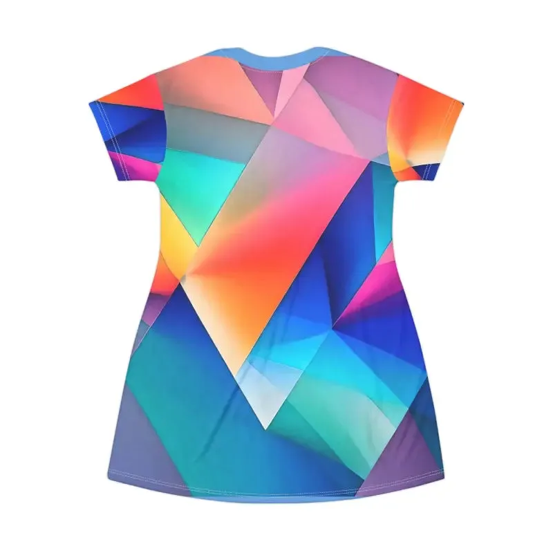 Stylish Colored Abstract Pattern Print t Shirt