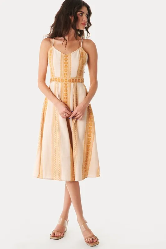 Sunburst Midi Dress